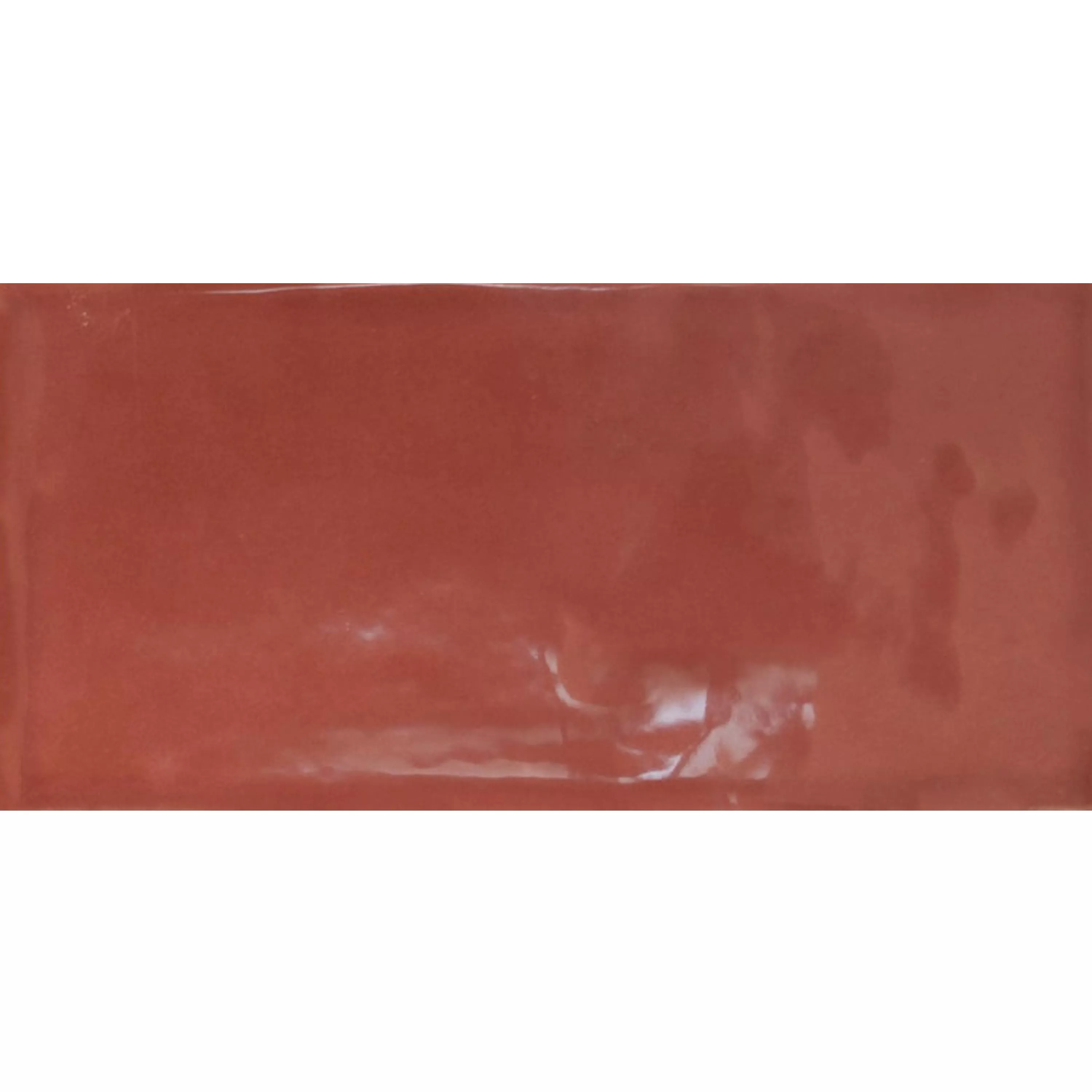 Uzorak Zidne Pločice Mogadischu 7,5x15cm Crvena Sjajne