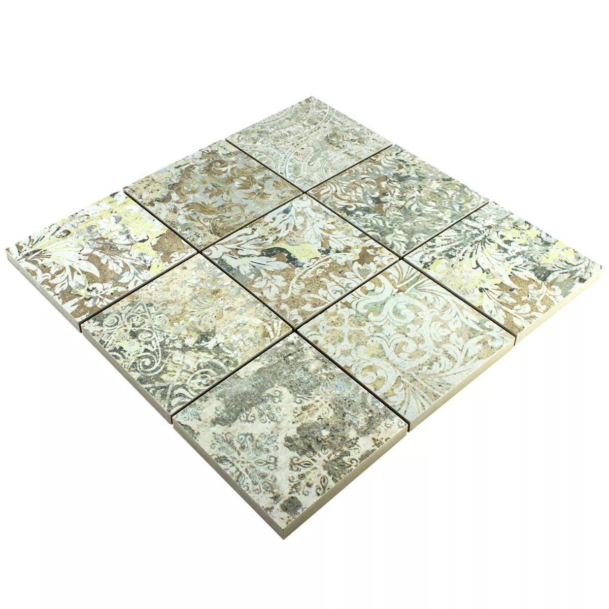 Keramički Mozaik Pločice Bellona Efekt Svjetlo Šarena 95x95mm
