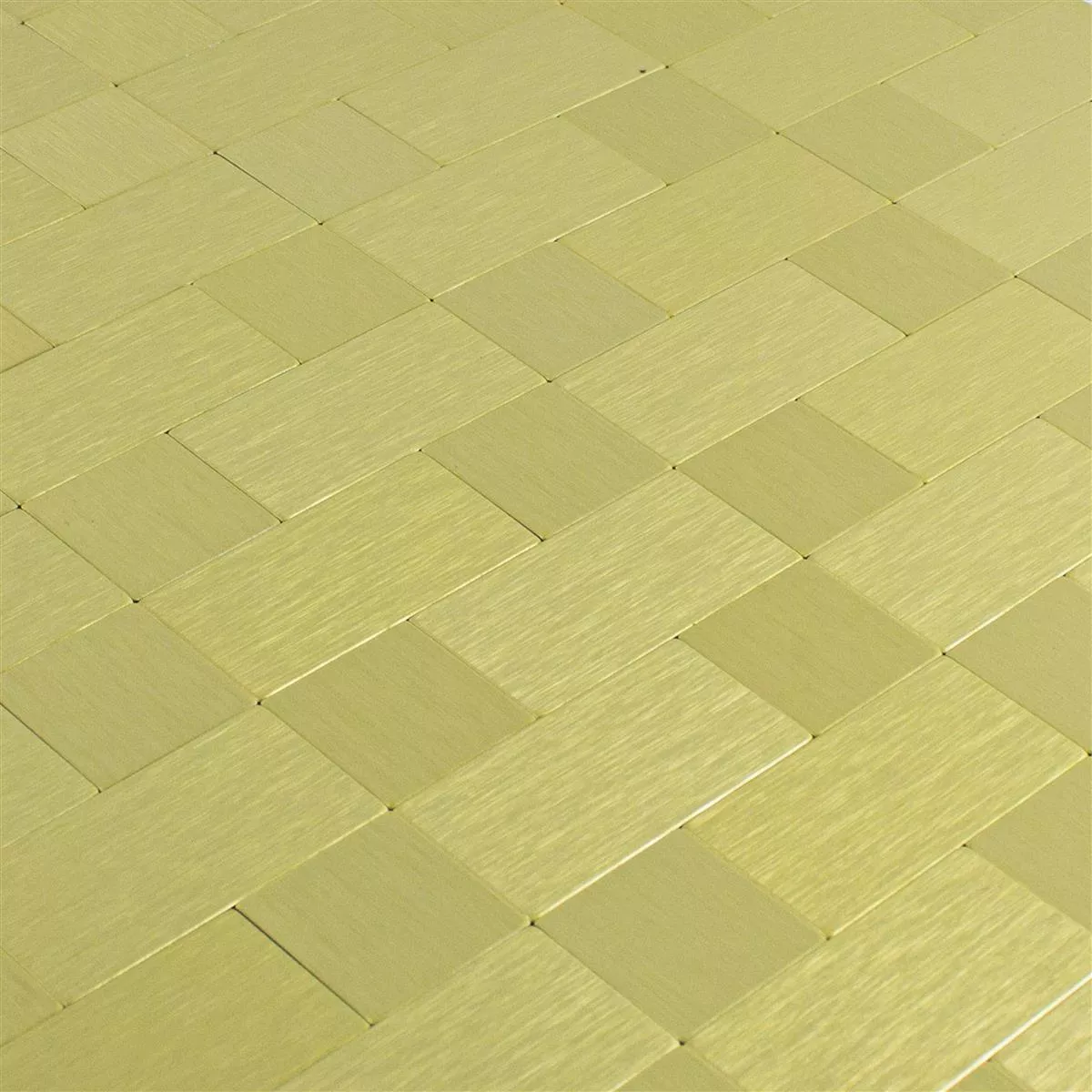 Mozaik Pločice Metal Samoljepljiv Vryburg Zlatna Kombi