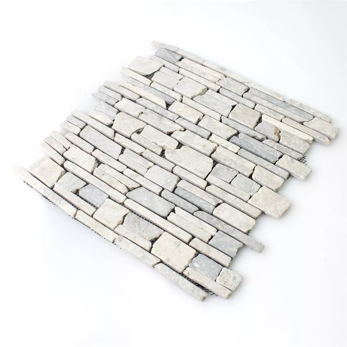 Uzorak Mozaik Pločice Mramor Brick Uni Grey