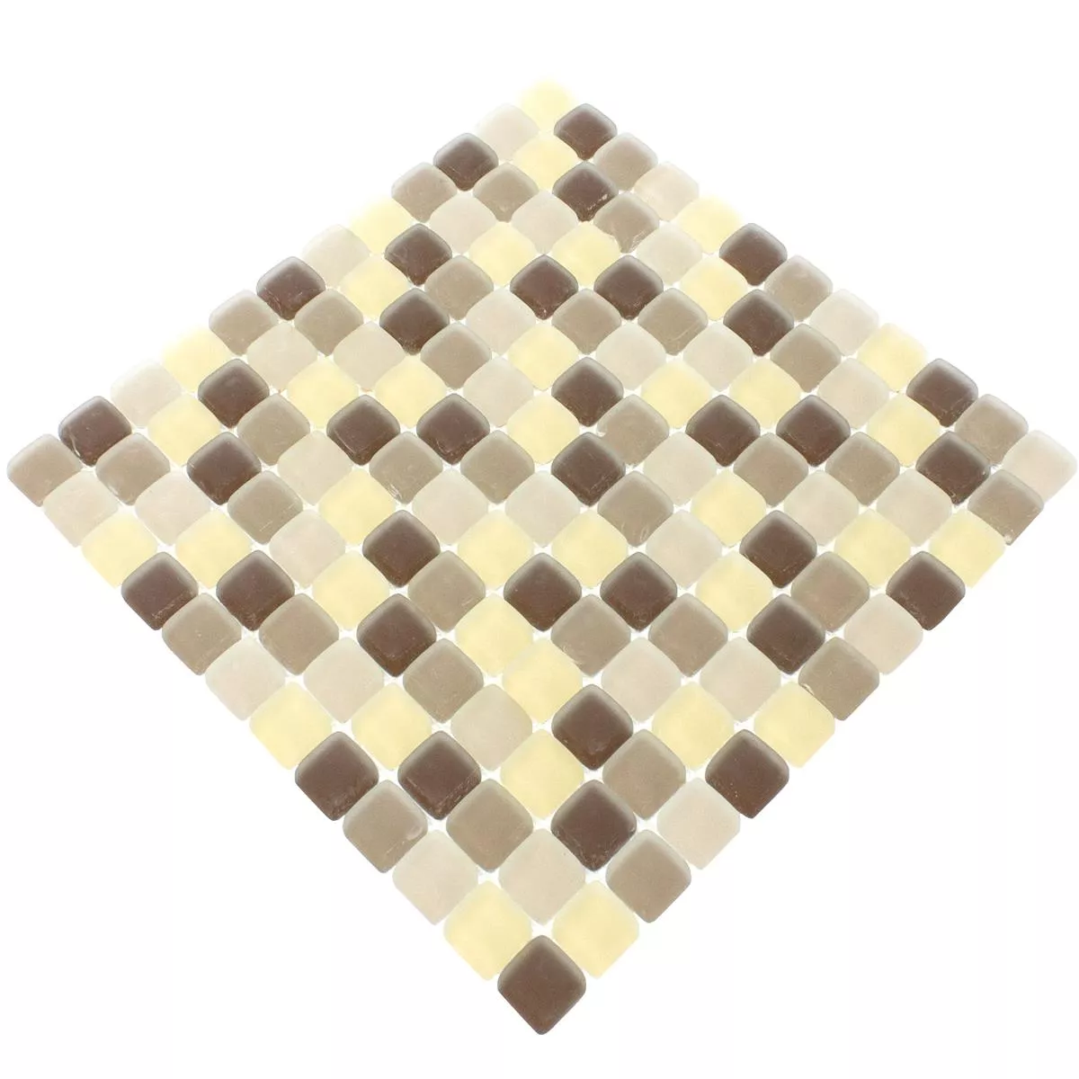 Stakleni Mozaik Pločice Ponterio Frosted Smeđa Mix