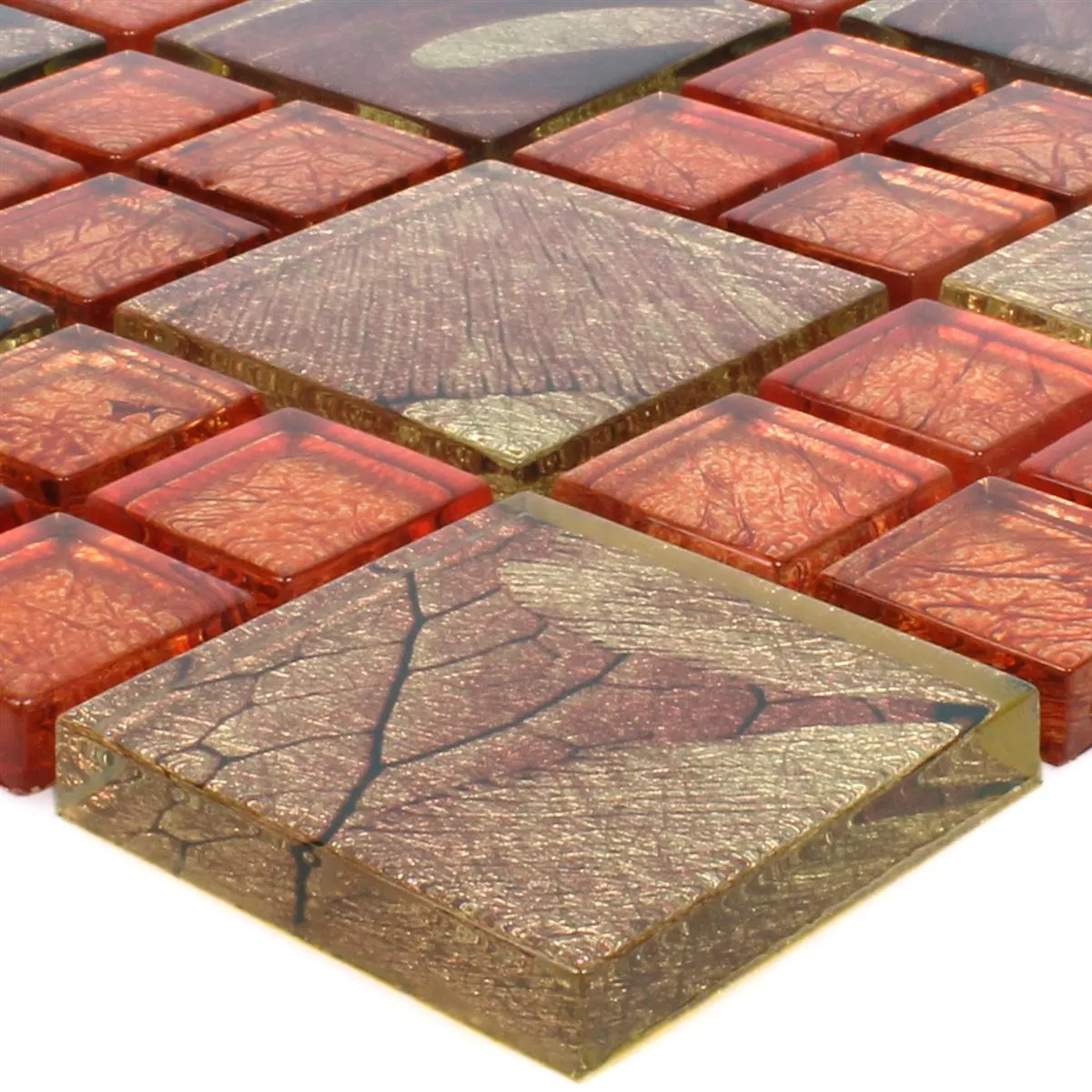 Stakleni Mozaik Pločice Firebird Narančasta
