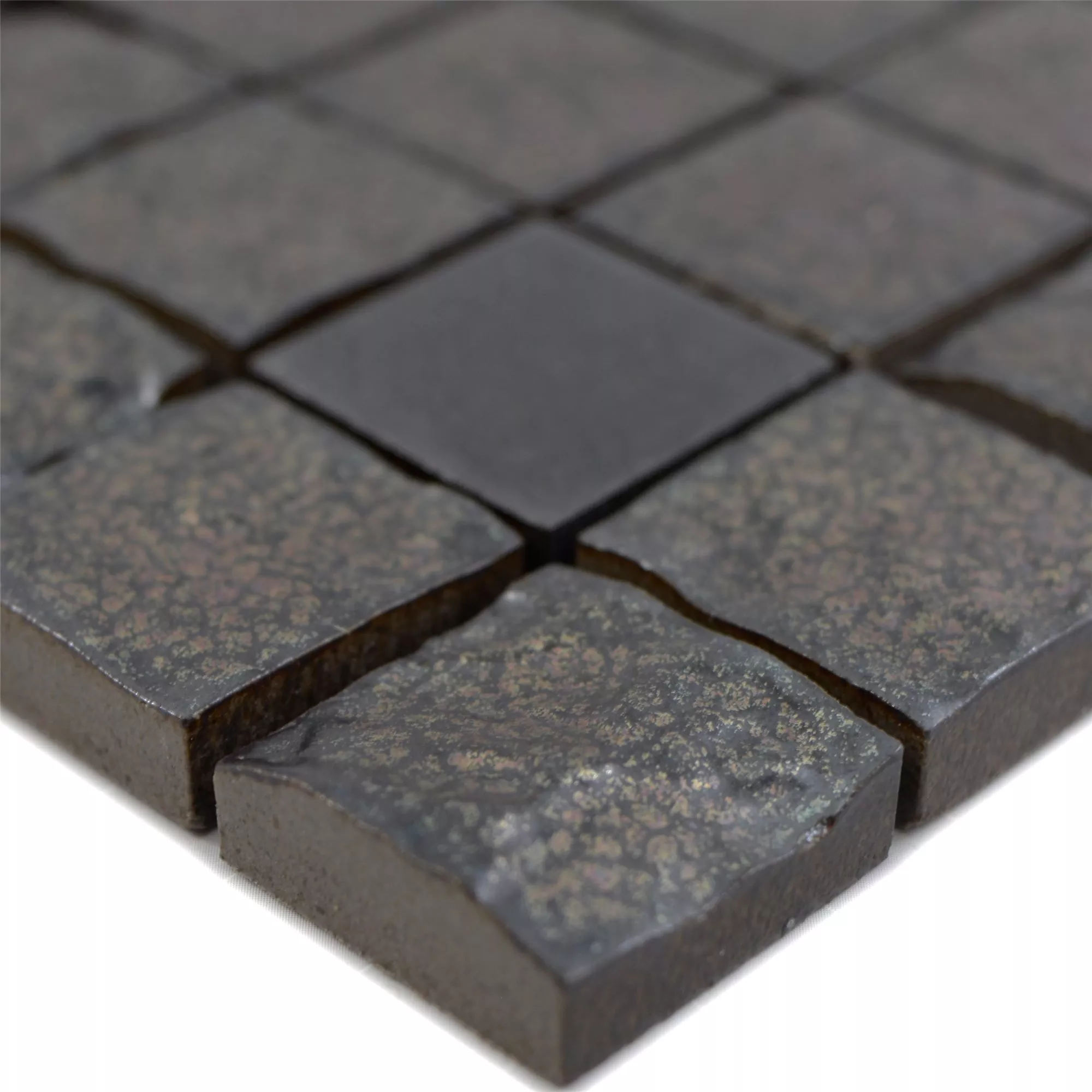 Keramički Mozaik Pločice Veronica 3D Crna Mat