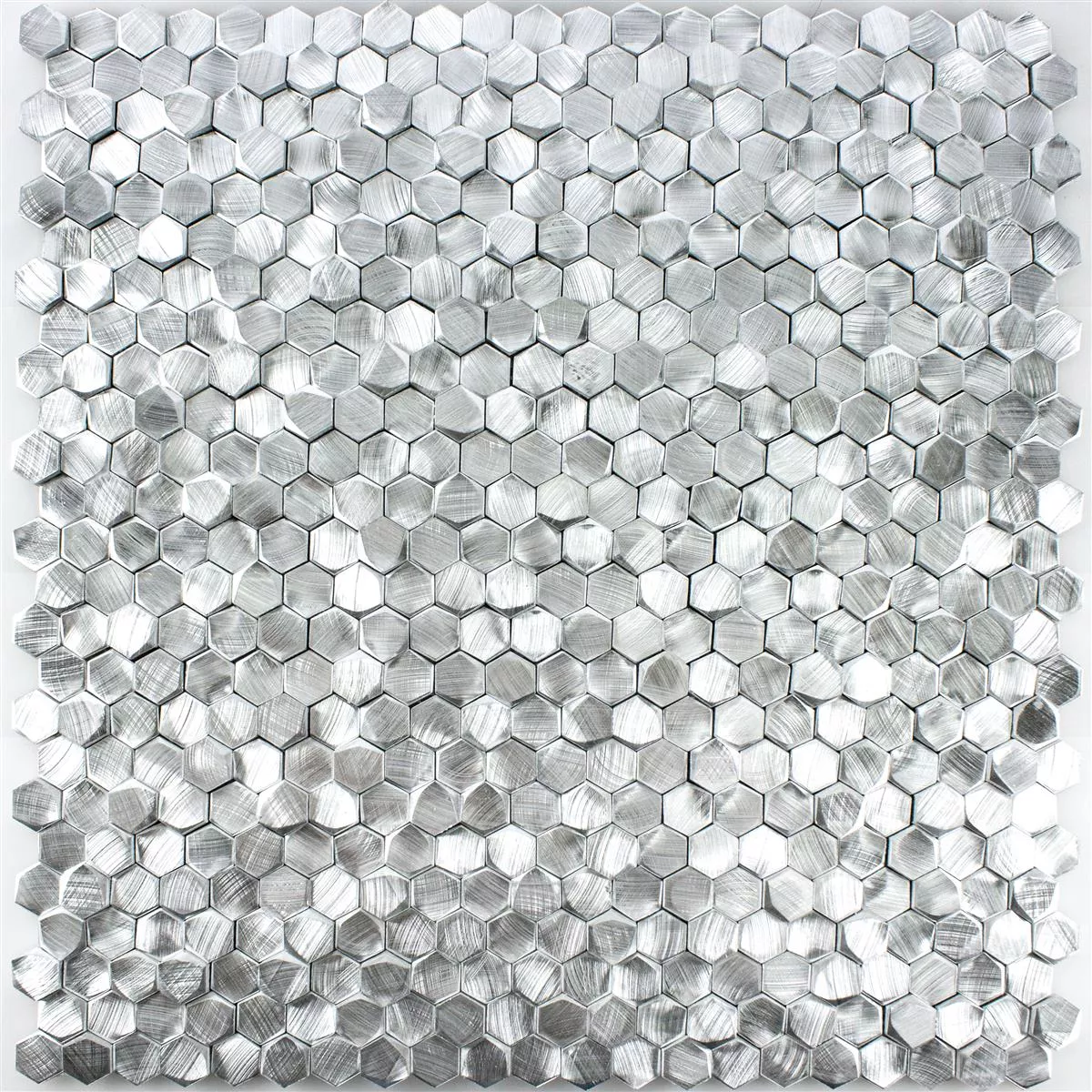 Aluminij Metal Mozaik Pločice McAllen Srebrna
