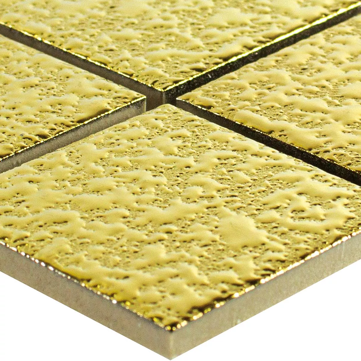 Uzorak Keramički Mozaik Pločice Jackson Zlatna Kovan