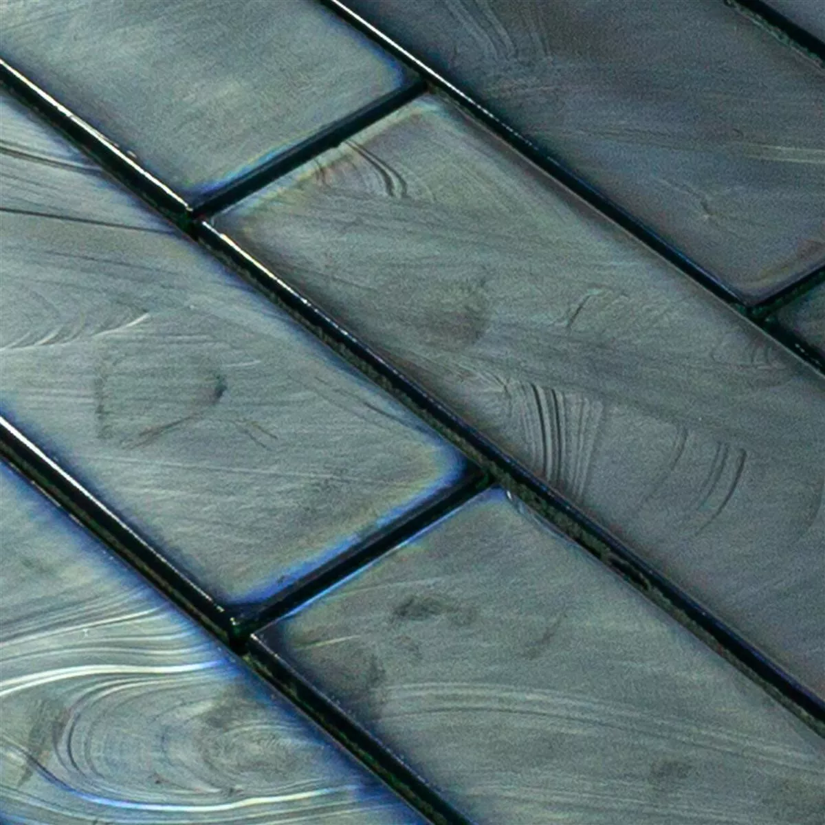 Stakleni Mozaik Pločice Andalucia Brick Morsko Zelena