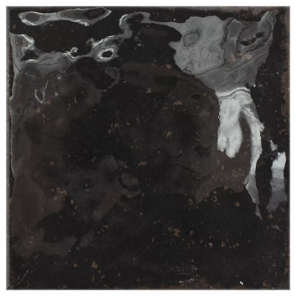 Zidne Pločice Kiowa Sjajne Valovit 15x15cm Antracit Zidne Pločice Kiowa Sjajne Valovit 15x15cm Antracit
