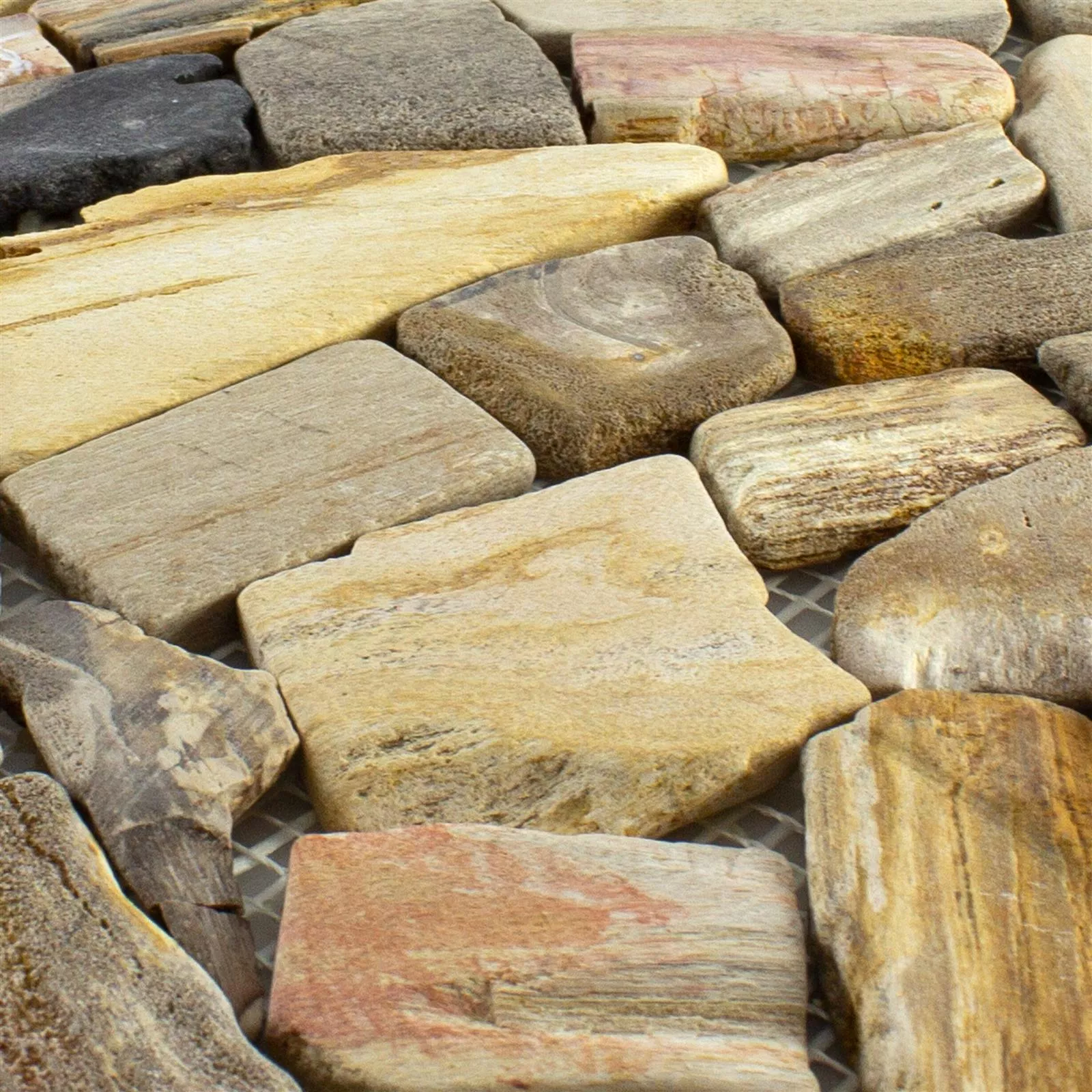 Lomljeni Mramor Mozaik Pločice Erdenet Smeđa Bež