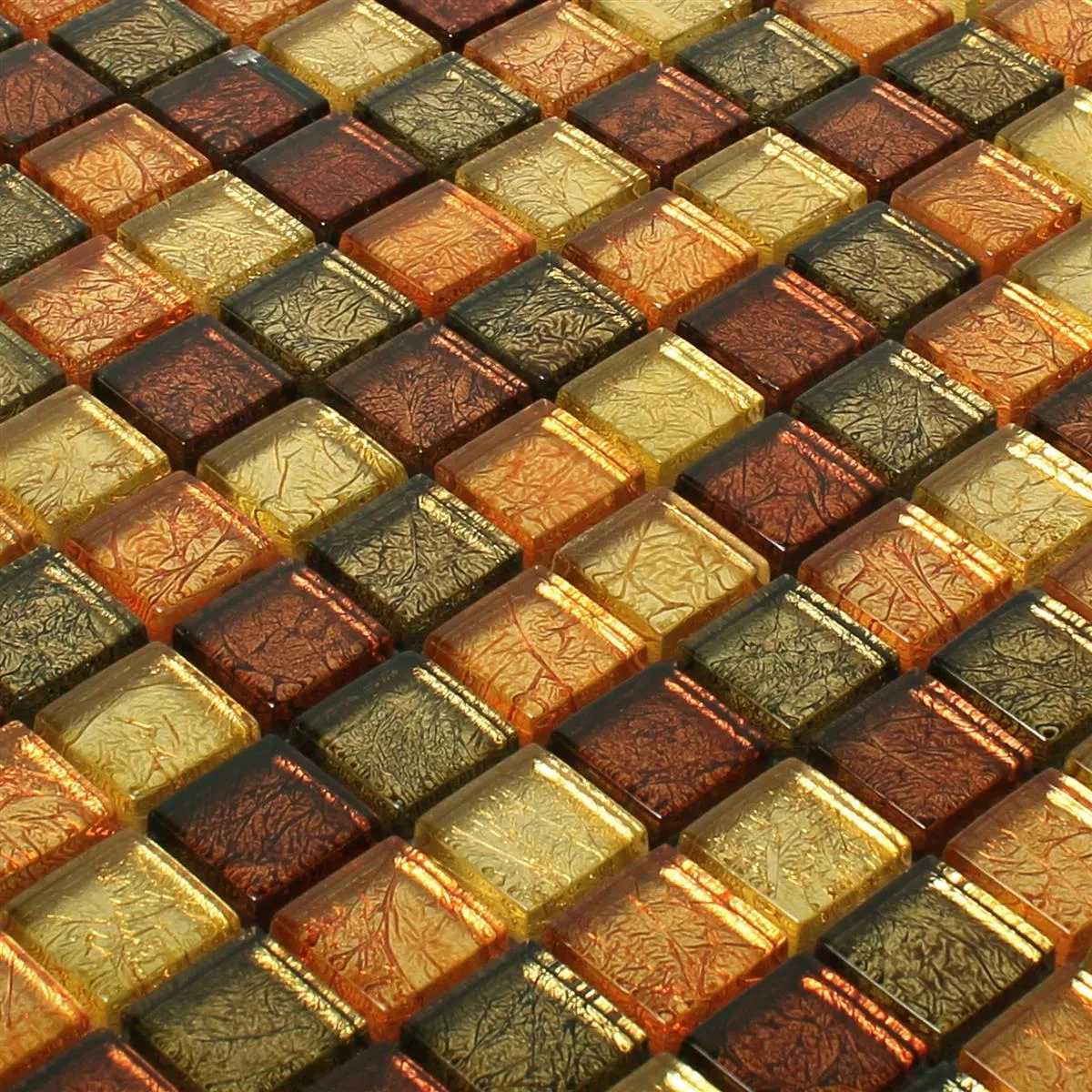 Stakleni Mozaik Pločice Curlew Žuta Narančasta 23