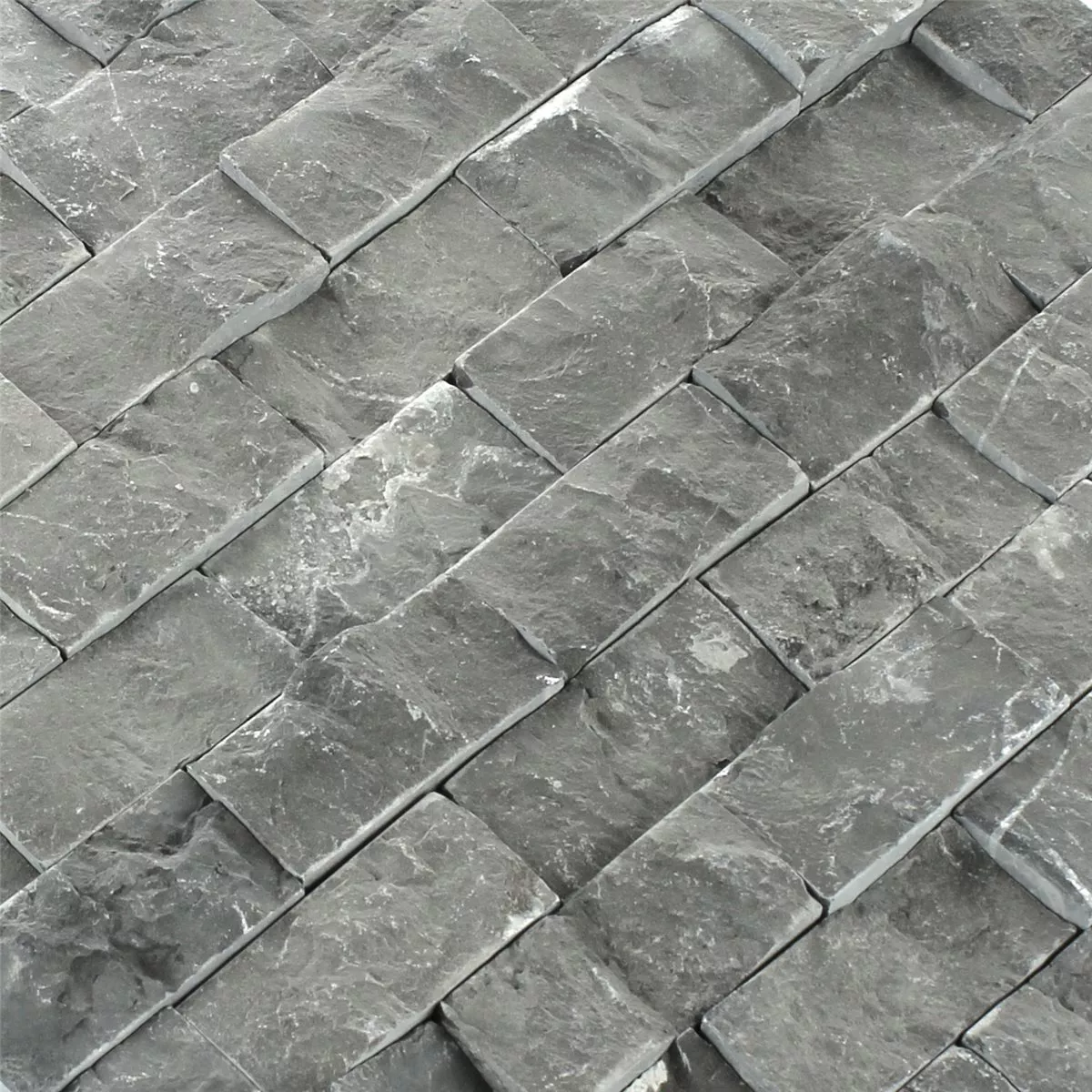 Mozaik Pločice Škriljevac Bricks Antracit