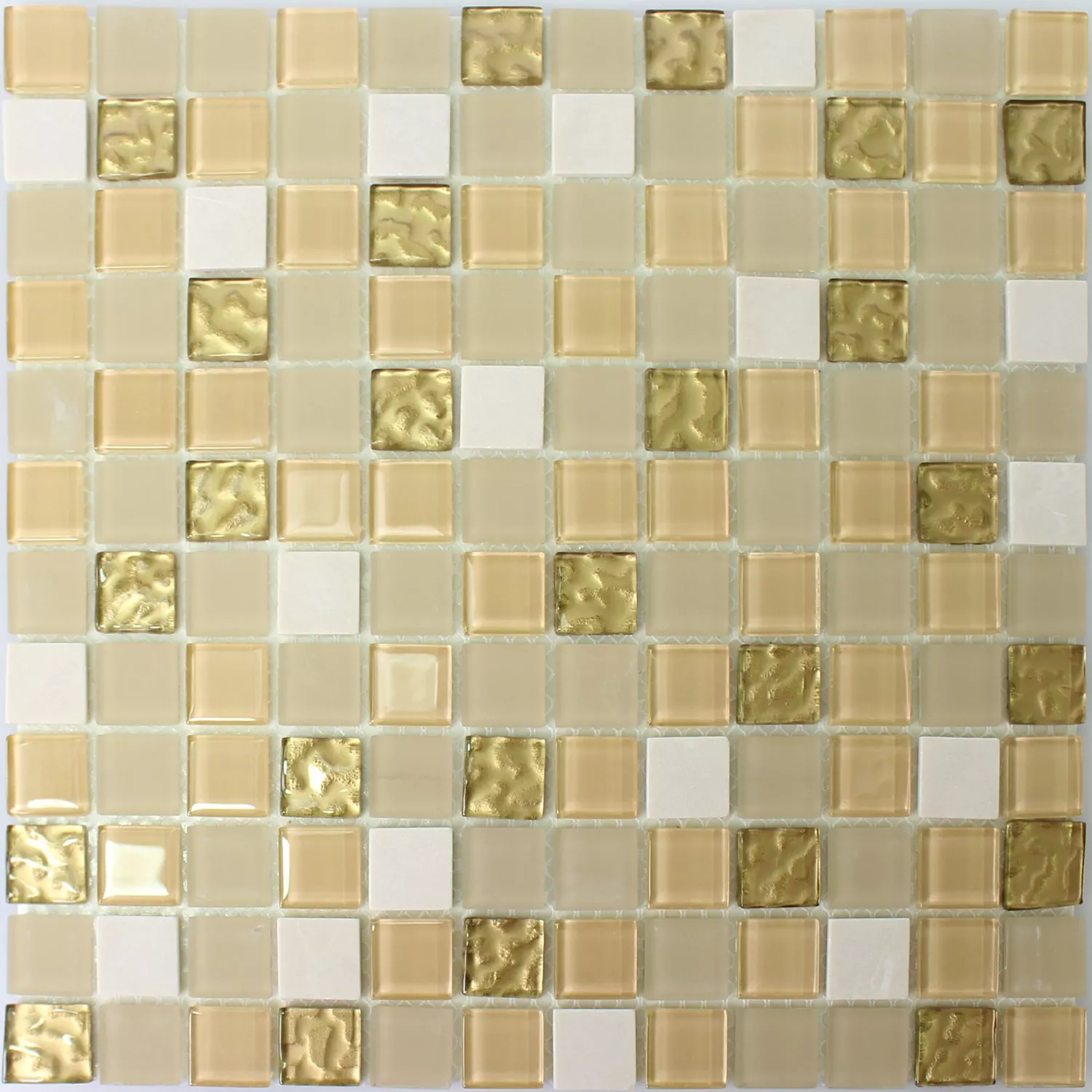 Samoljepljiv Mozaik Pločice Prirodni Kamen Staklo Zlatna