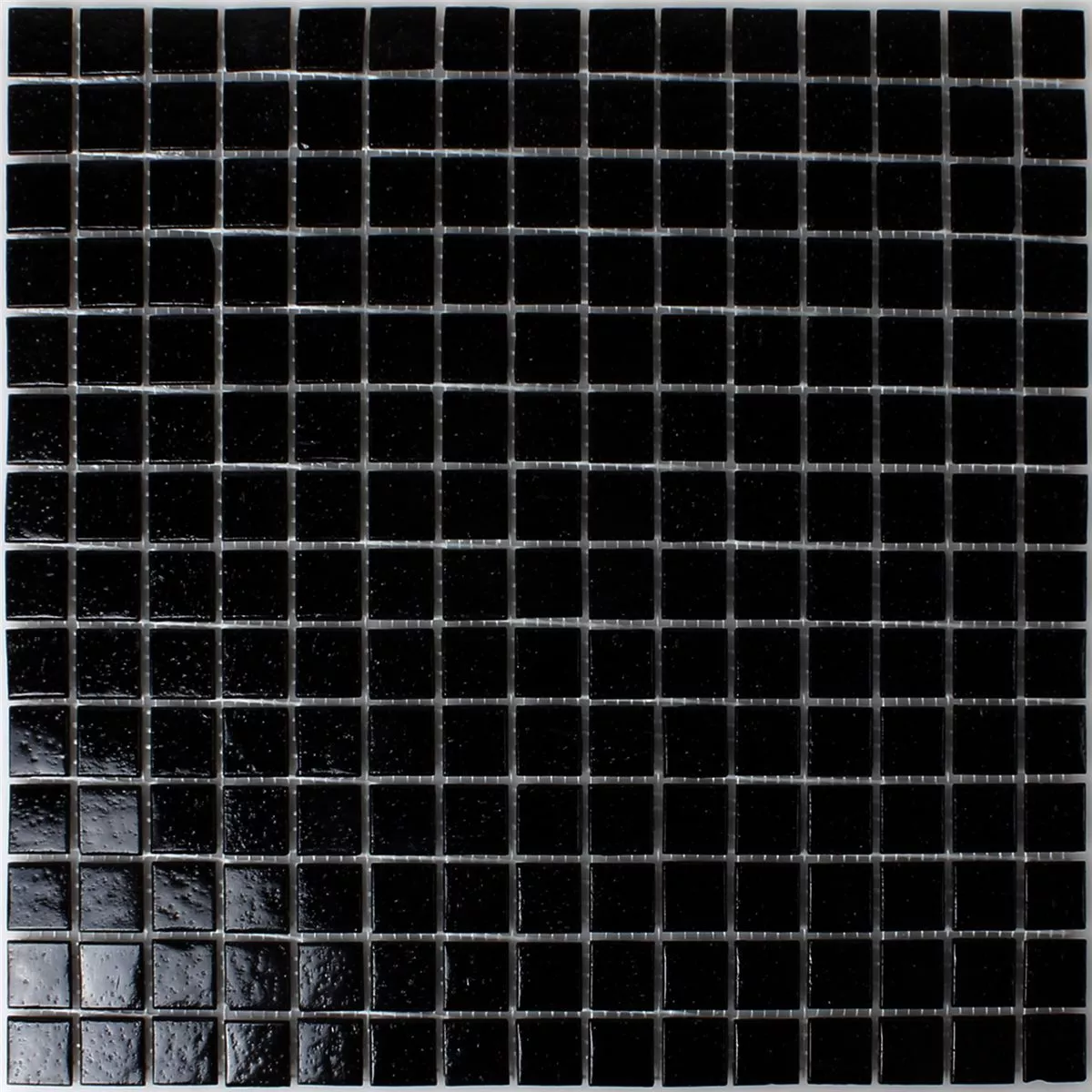 Mozaik Pločice Staklo Crna Uni 20x20x4mm