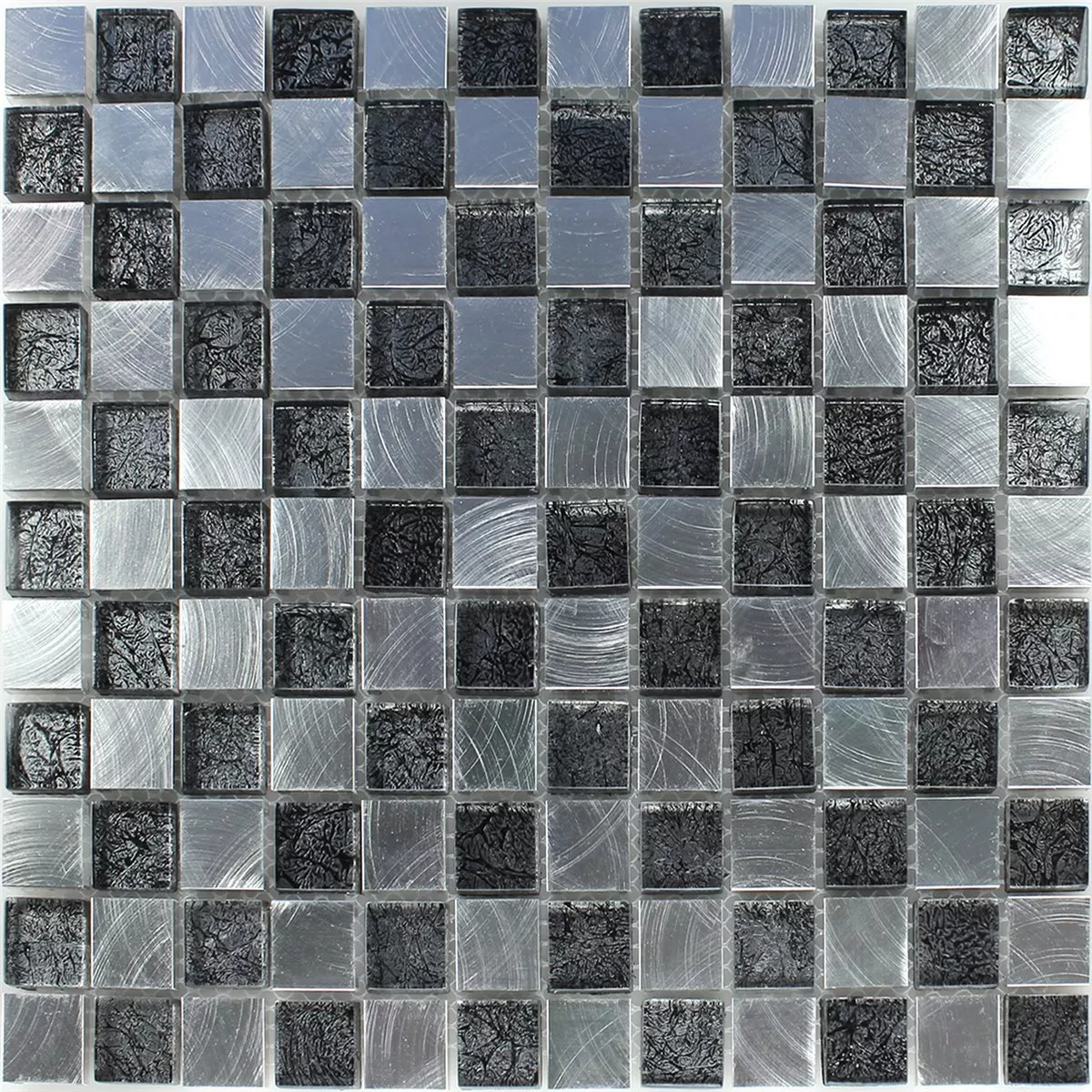 Uzorak Mozaik Pločice Staklo Metal Šahovnica 