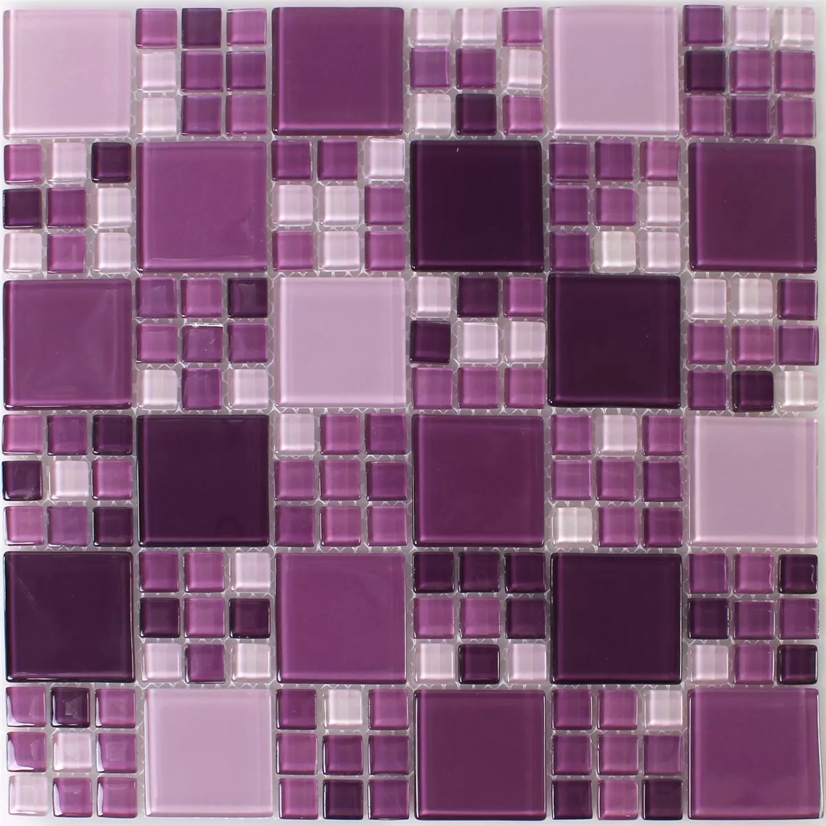 Stakleni Mozaik Pločice Purple Mix