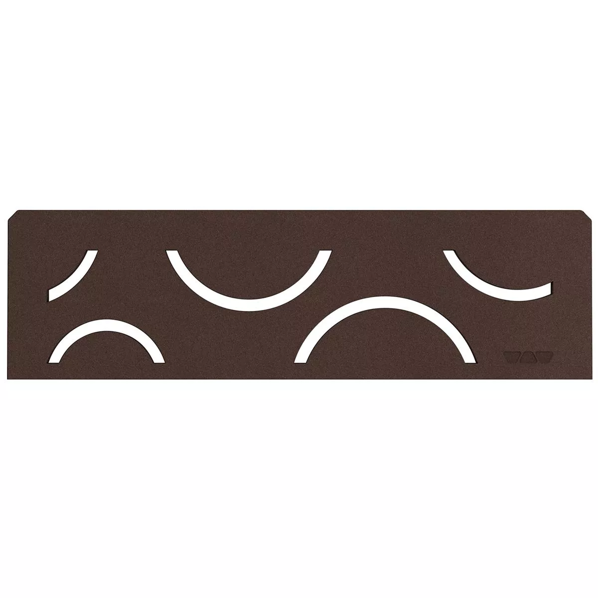 Zidna polica u niši Schlüter pravokutnik 30x8,7cm Curve Bronze
