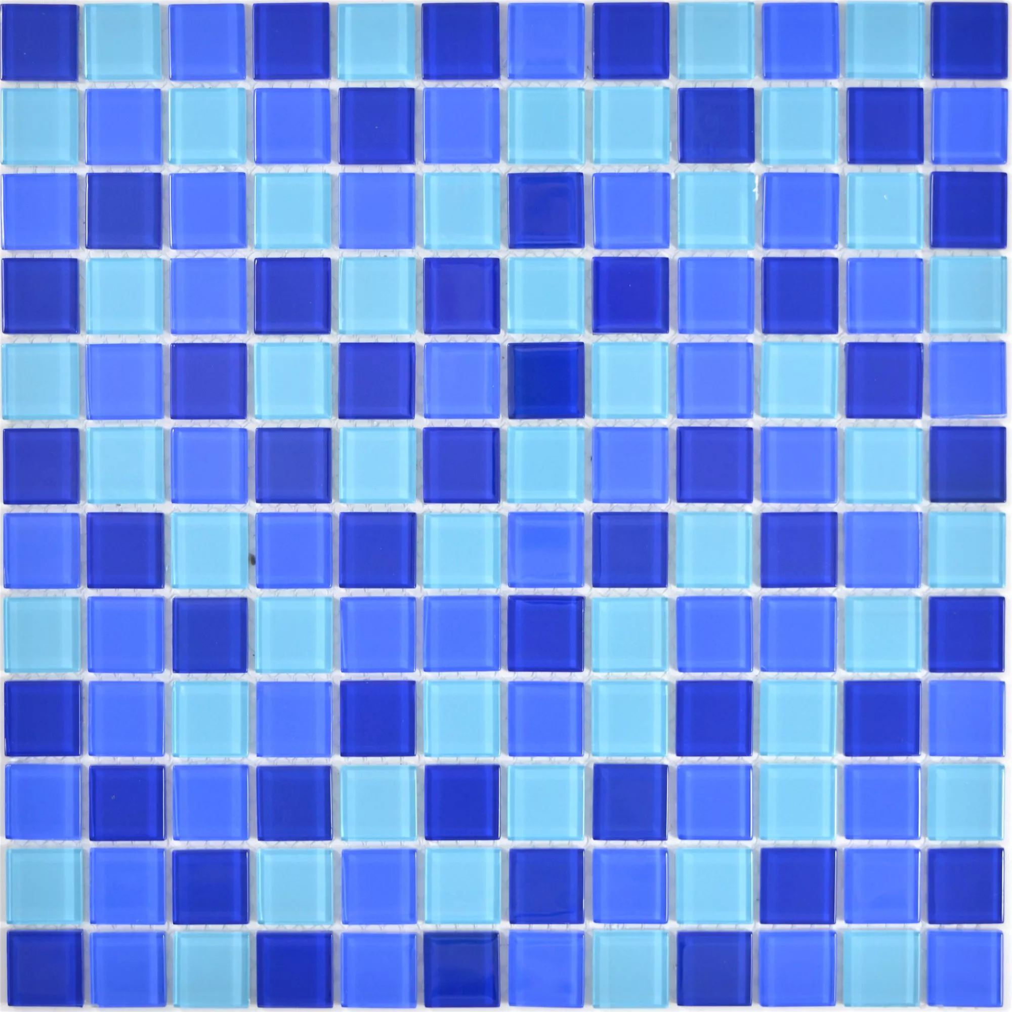 Stakleni Mozaik Pločice Bommel Plava