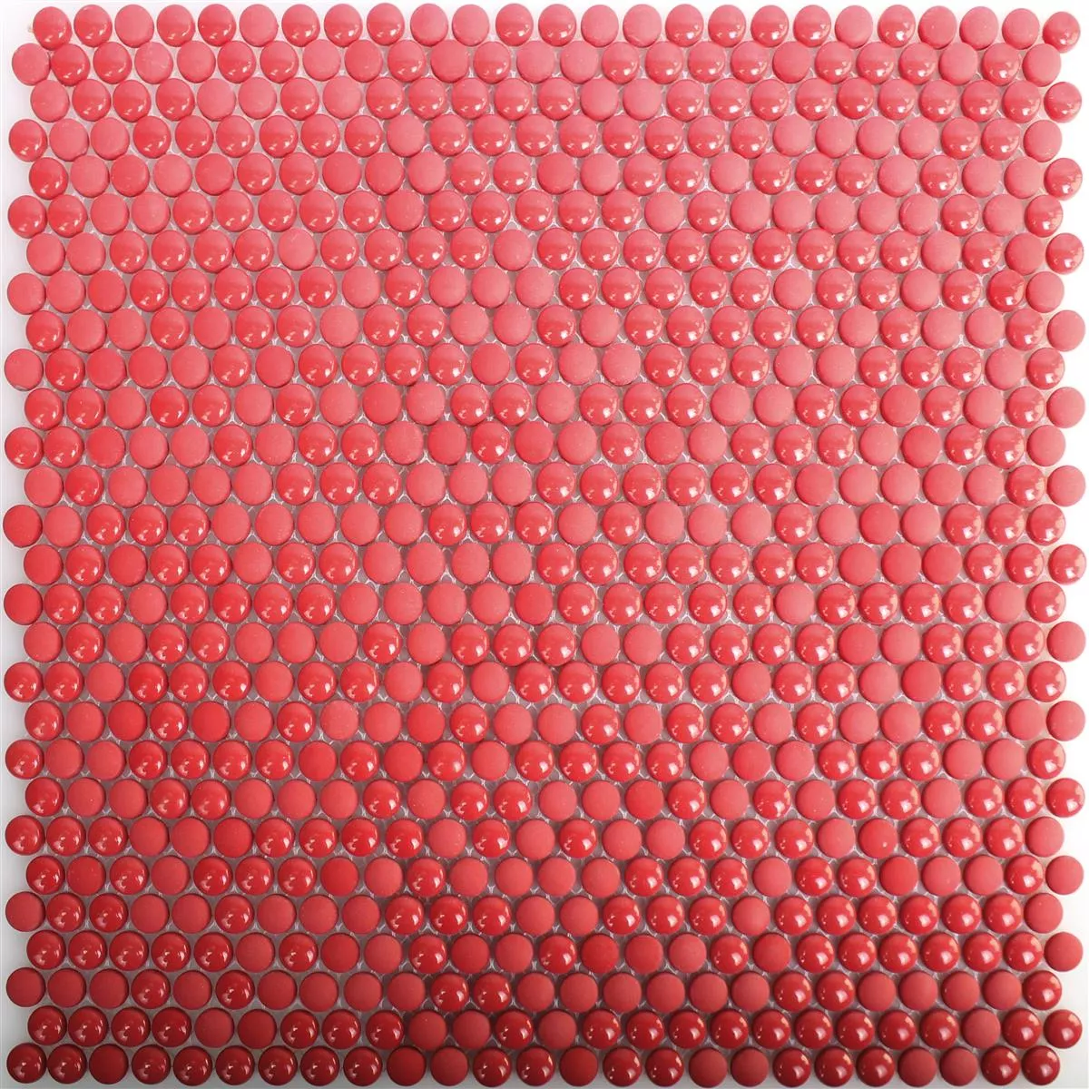 Stakleni Mozaik Pločice Bonbon Zaobljen Eco Crvena
