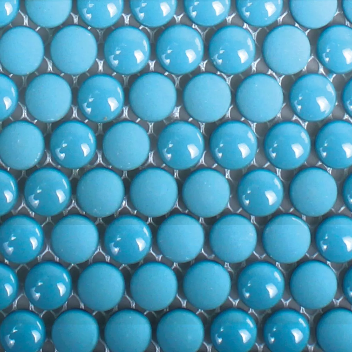 Uzorak Stakleni Mozaik Pločice Bonbon Zaobljen Eco Plava