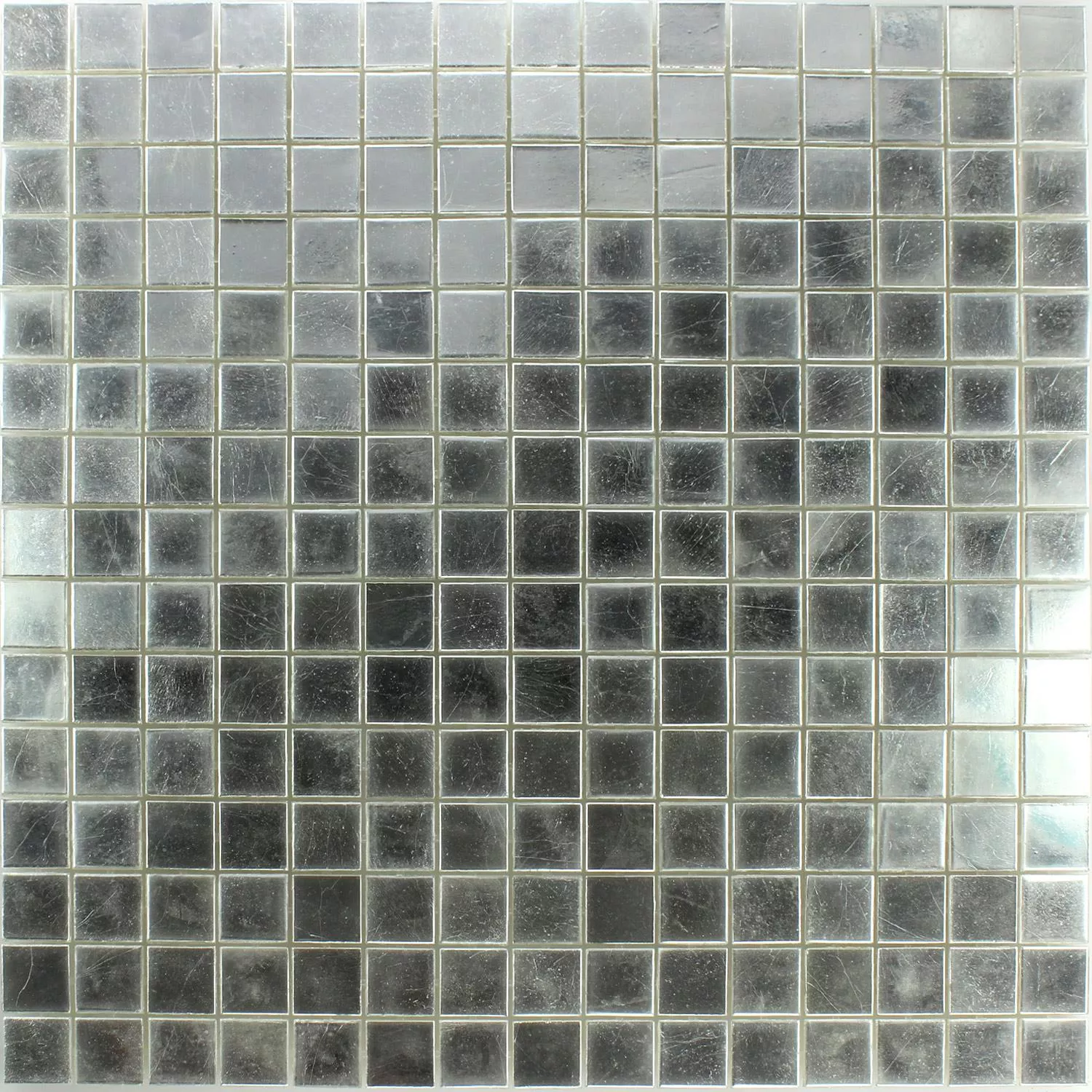 Mozaik Pločice Trend-Vi Staklo Bijela Zlatna 24 Karat 2x2cm