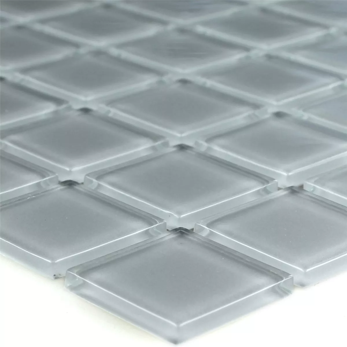 Stakleni Mozaik Pločice 25x25x4mm Siva Uni
