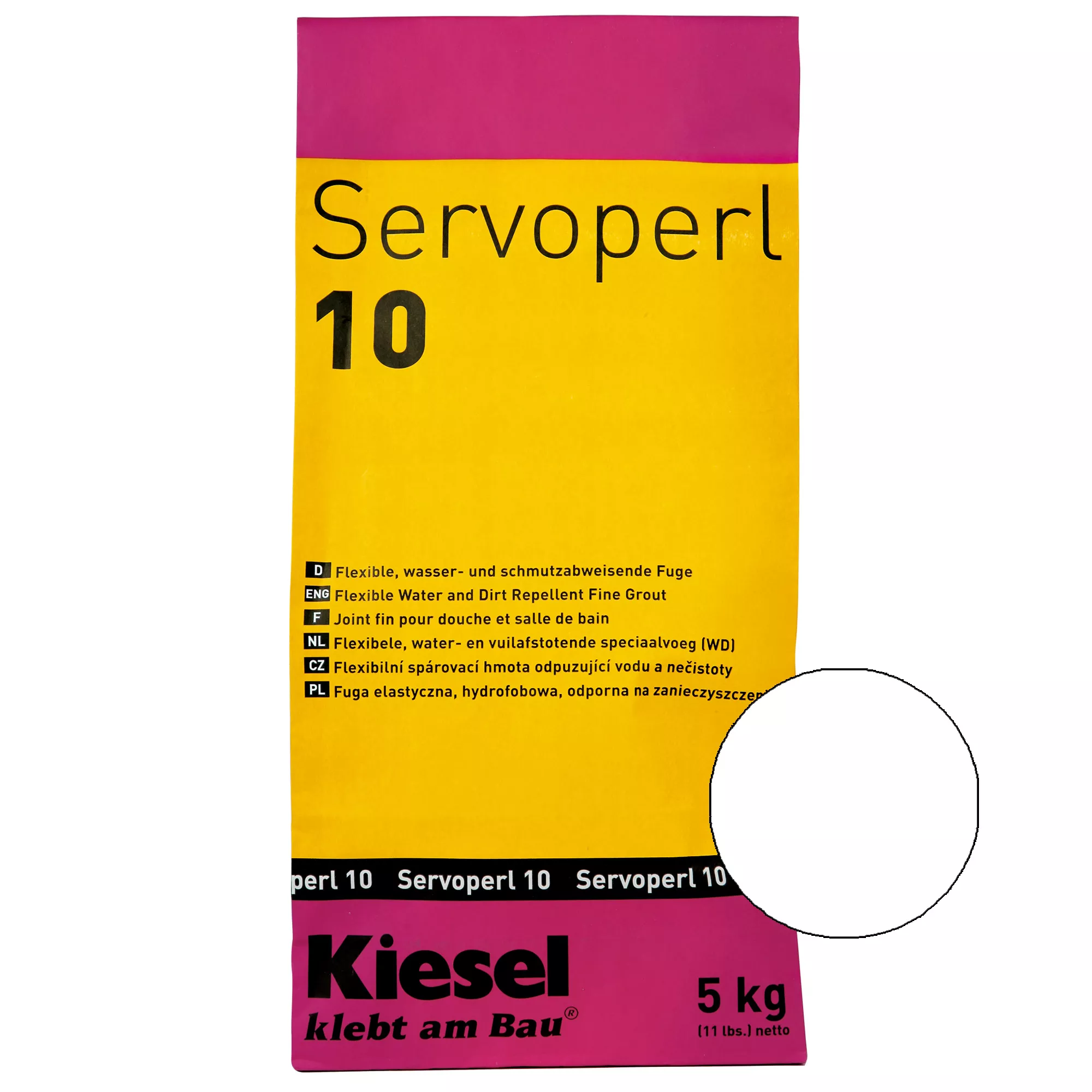 Kiesel Servoperl 10 - Fleksibilni Cementni Spoj (5 Kg Edelweiss)