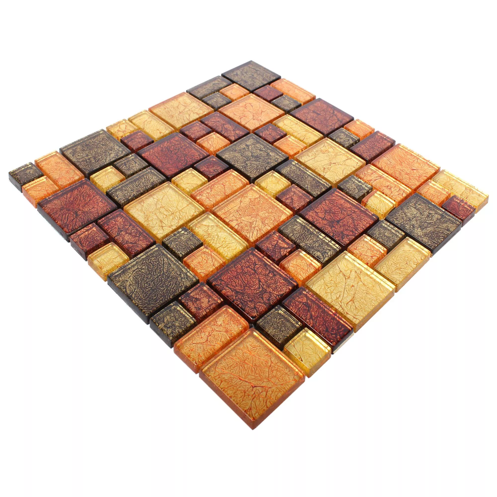 Stakleni Mozaik Pločice Curlew Žuta Narančasta 2 Mix