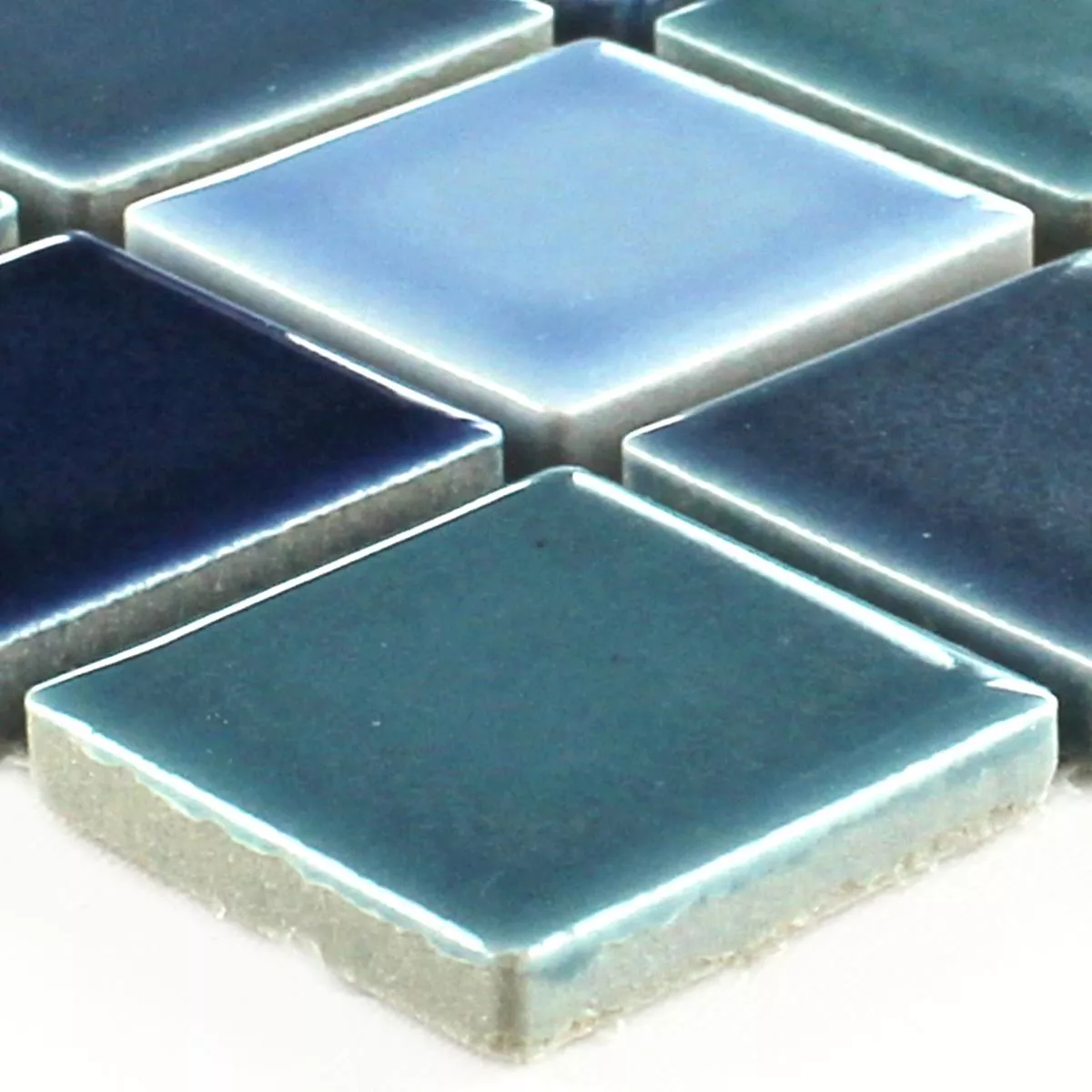 Uzorak Mozaik Pločice Keramika Bodaway Plava Mix Sjajne