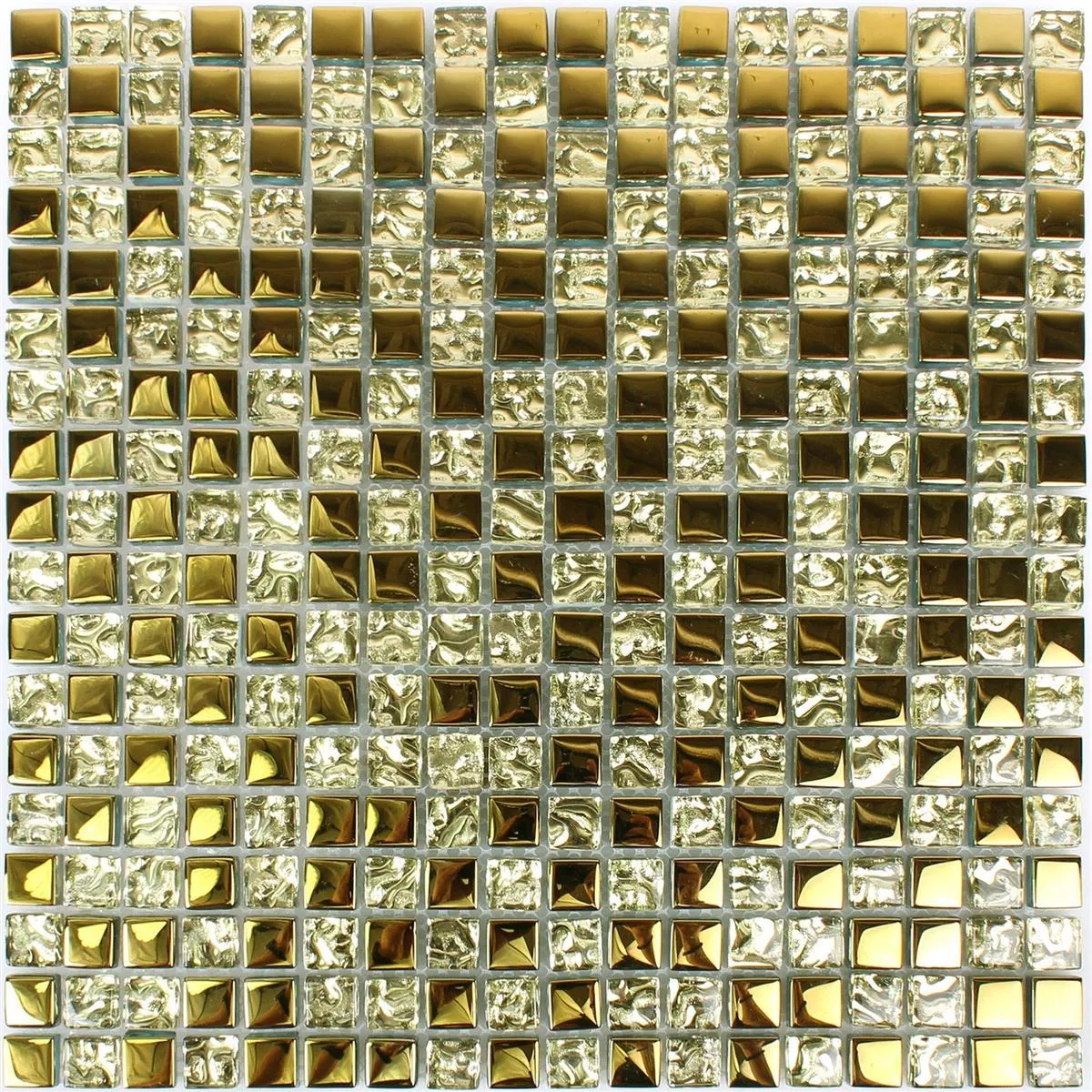 Stakleni Mozaik Pločice Moldau Zlatna
