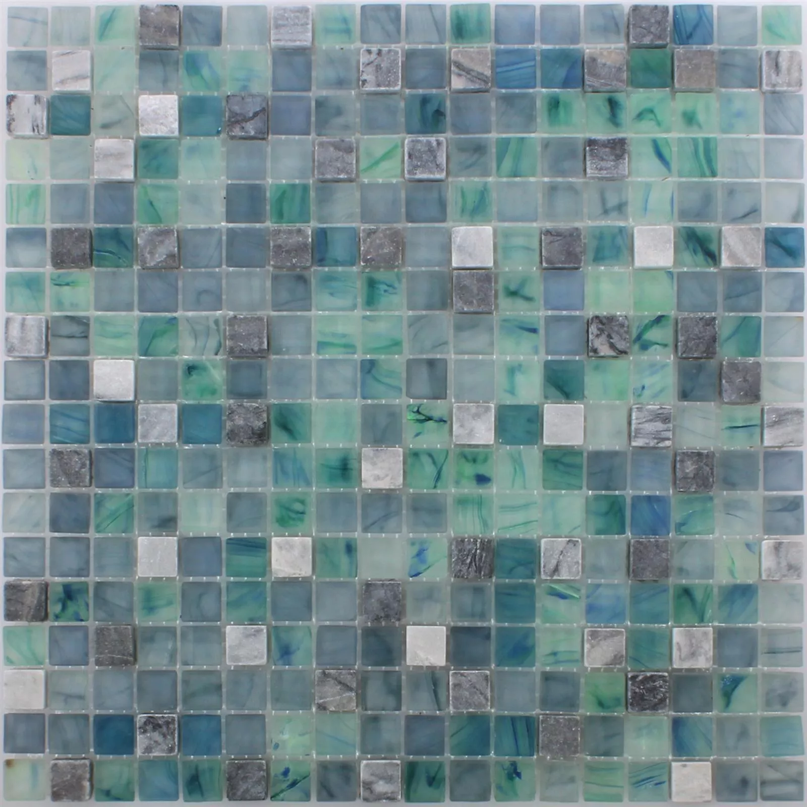 Mozaik Pločice Mayon Staklo Mramor Mix Morsko Zelena