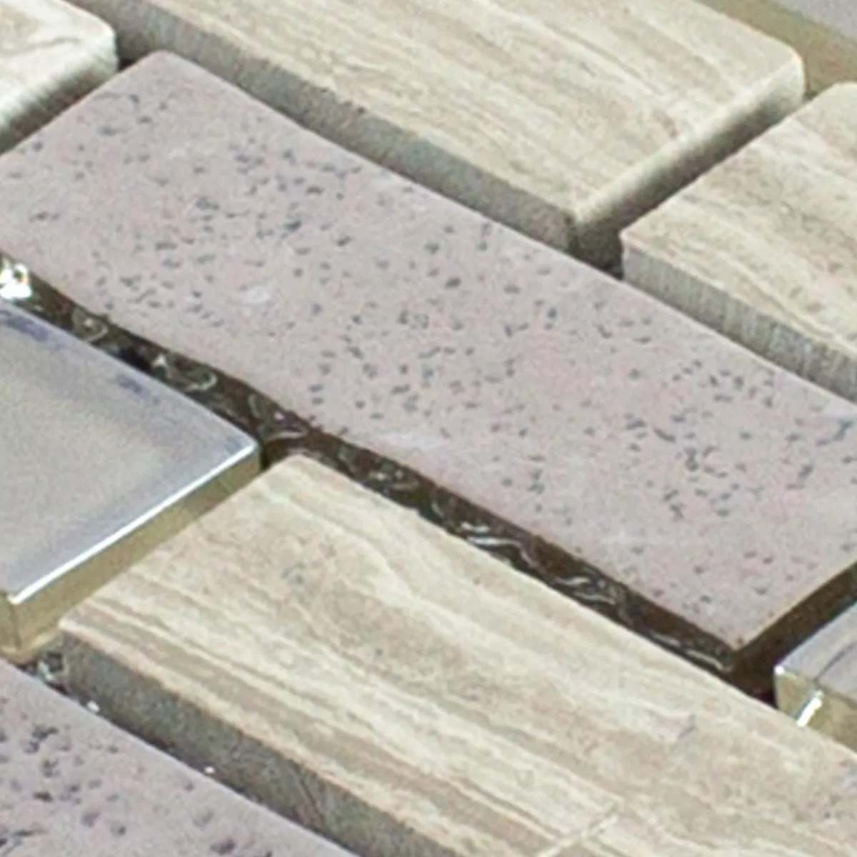 Uzorak Mozaik Staklo Prirodni Kamen Concetto Samoljepljiv Siva