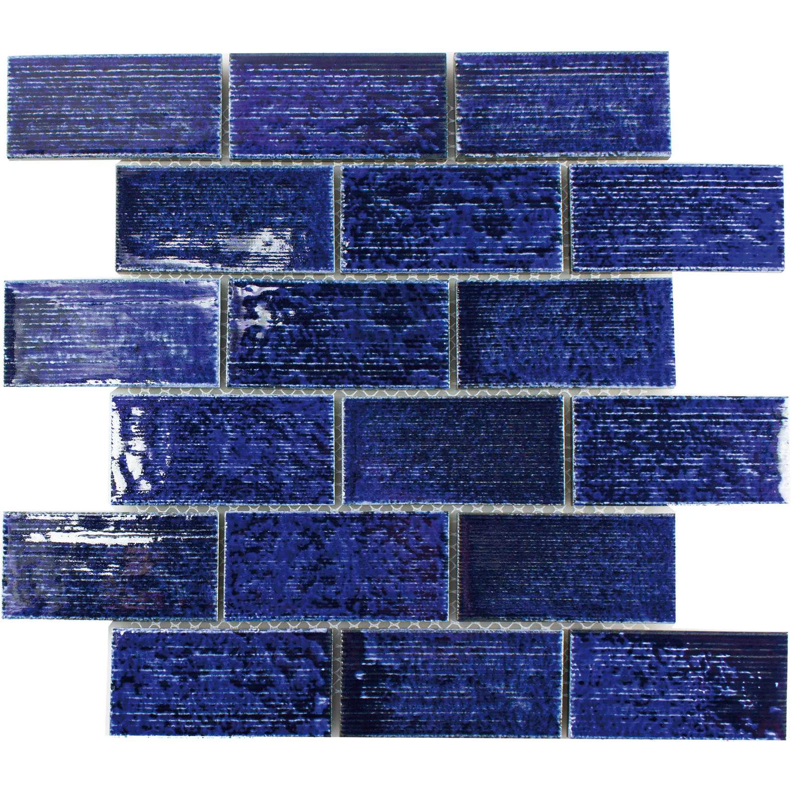 Keramika Mozaik Pločice Bangor Sjajne Plava Pravokutnik