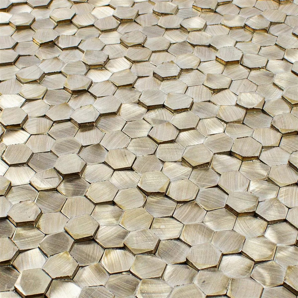 Aluminij Metal Mozaik Pločice McAllen Zlatna