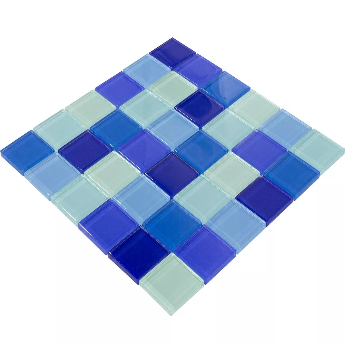 Stakleni Mozaik Pločice Glasgow Plava Mix