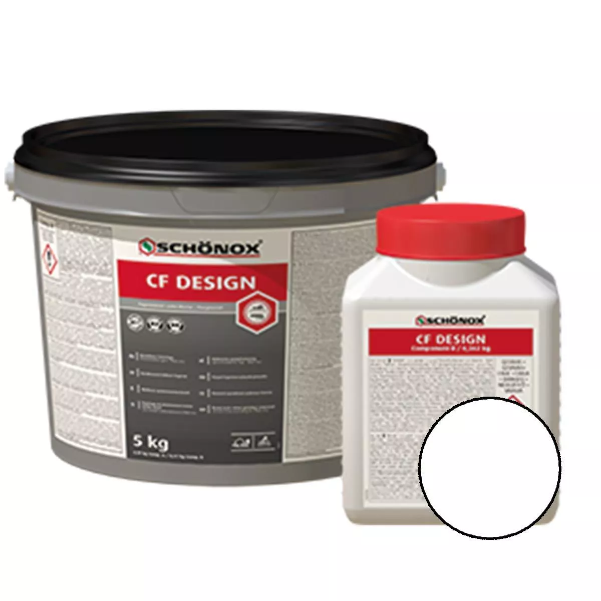 Fugirna masa Schönox CF Design Epoxy Resin Colorfuge White 5 kg