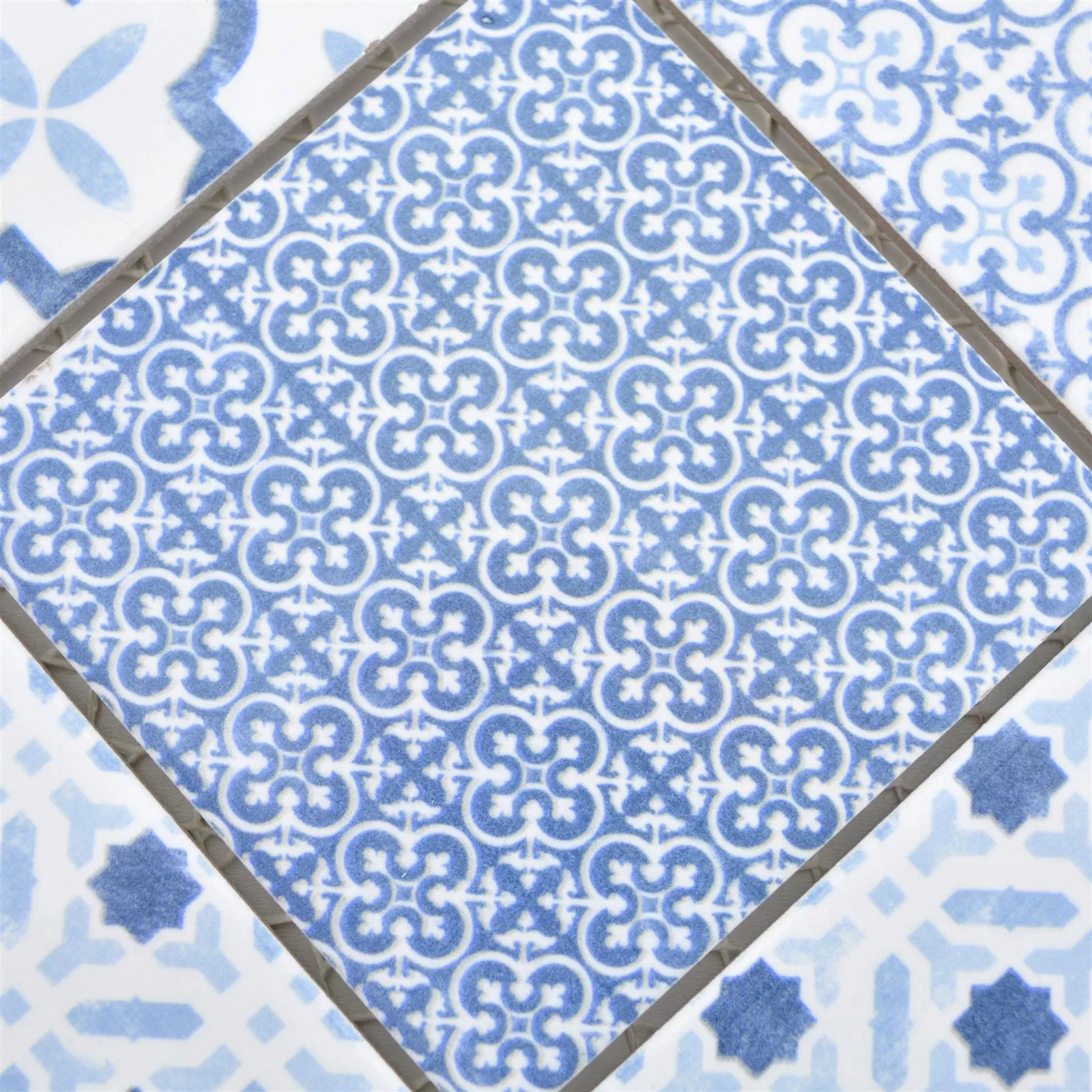 Uzorak Keramika Mozaik Pločice Romantica Retro Blue
