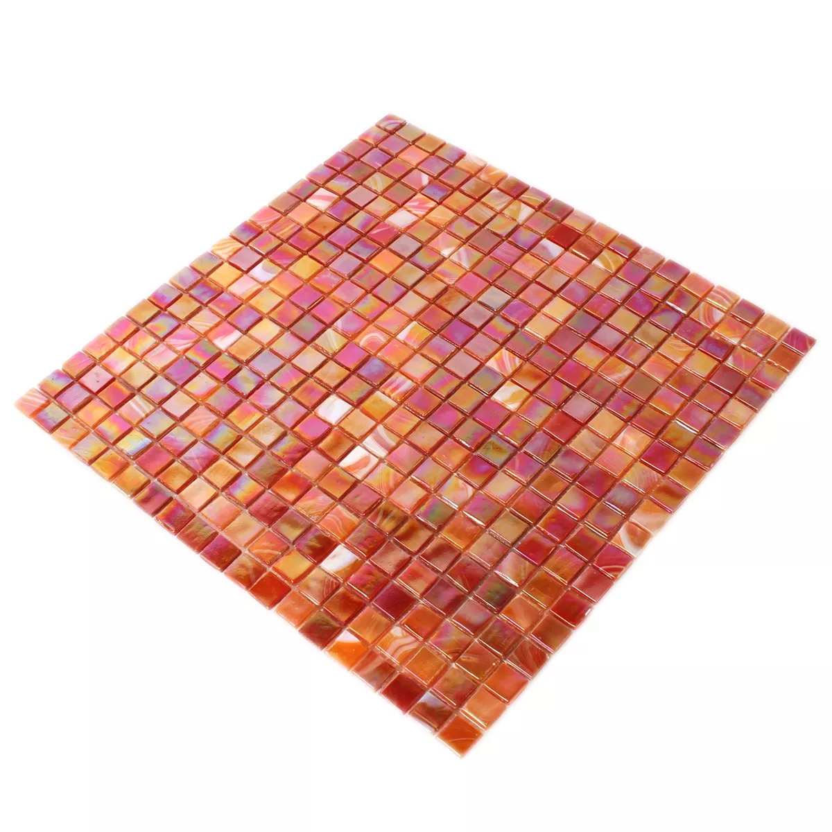 Uzorak Stakleni Mozaik Pločice Efekt Sedefa Crvena Mix
