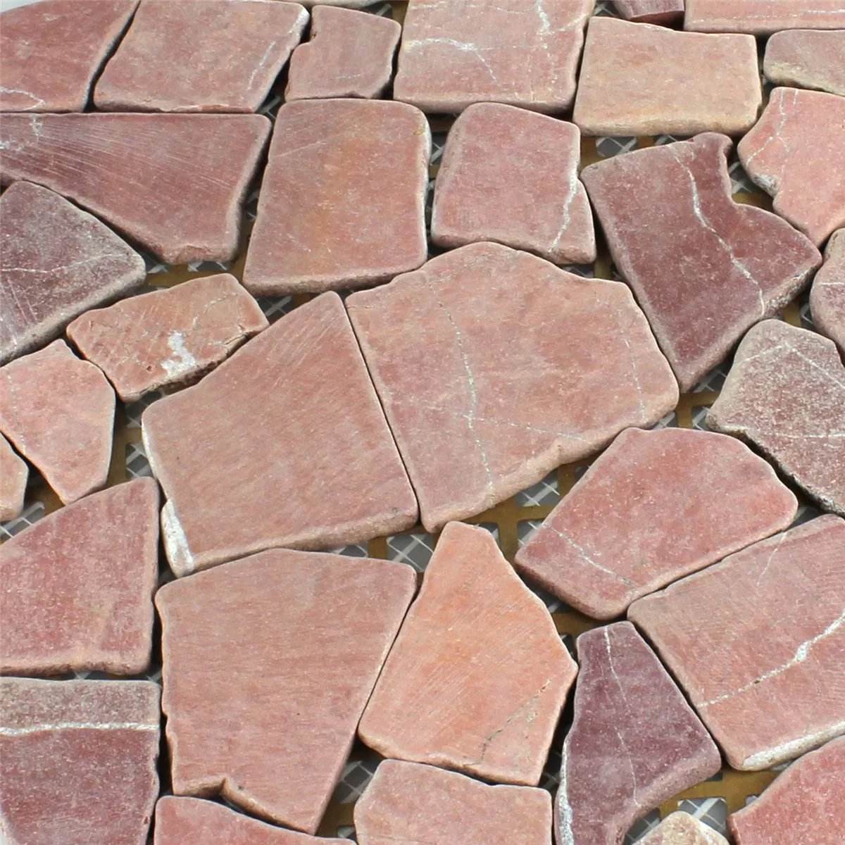 Mozaik Pločice Lomljeni Mramor Rosso Palermo