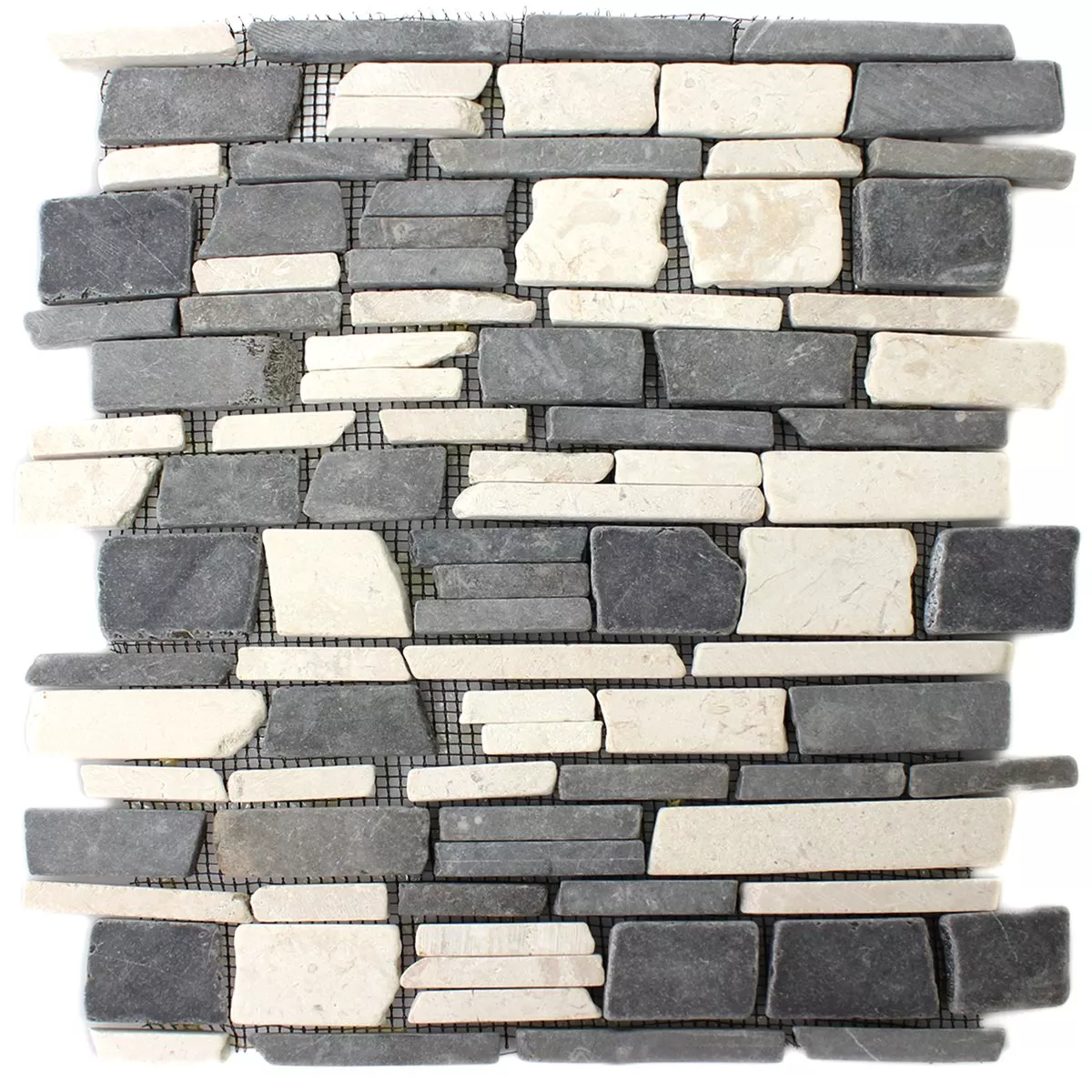 Mozaik Pločice Mramor Prirodni Kamen Brick Biancone Java