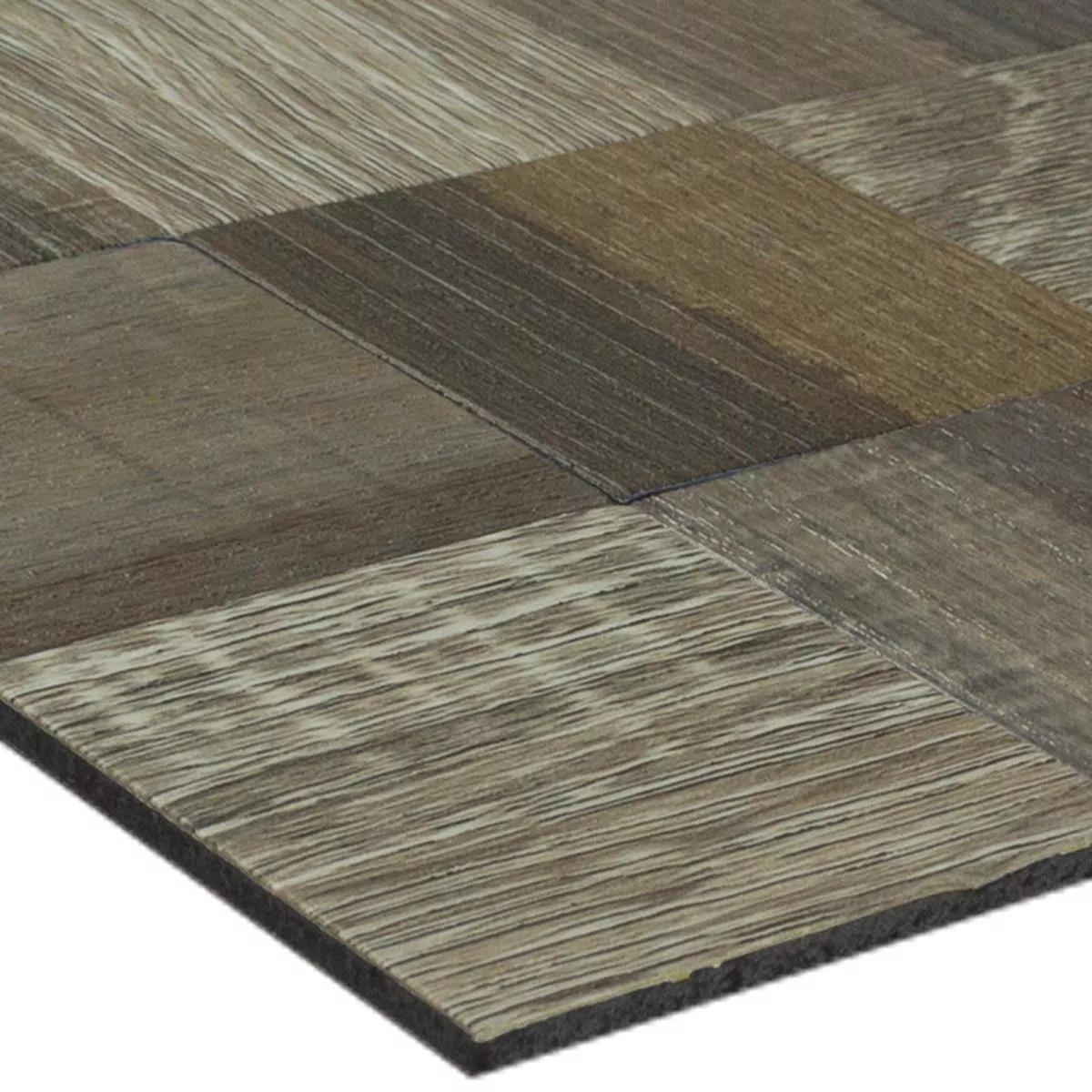 Metal Mozaik Pločice Samoljepljiv Imitacija Drva Skypia Smeđa Bež