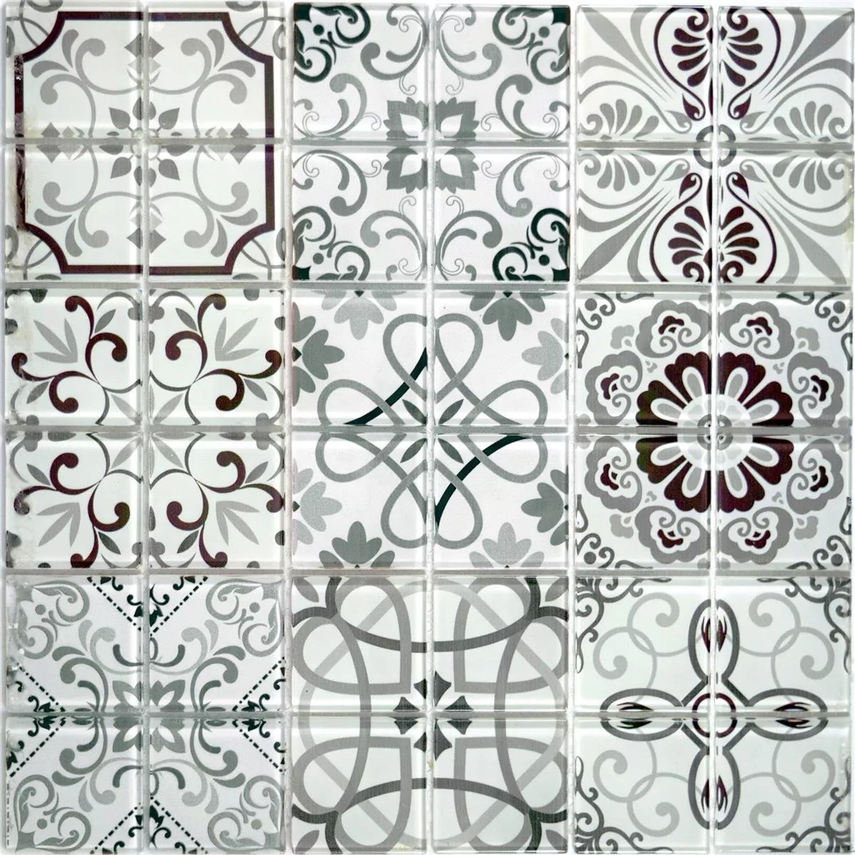 Stakleni Mozaik Retro Pločice India Vintage Zaltana