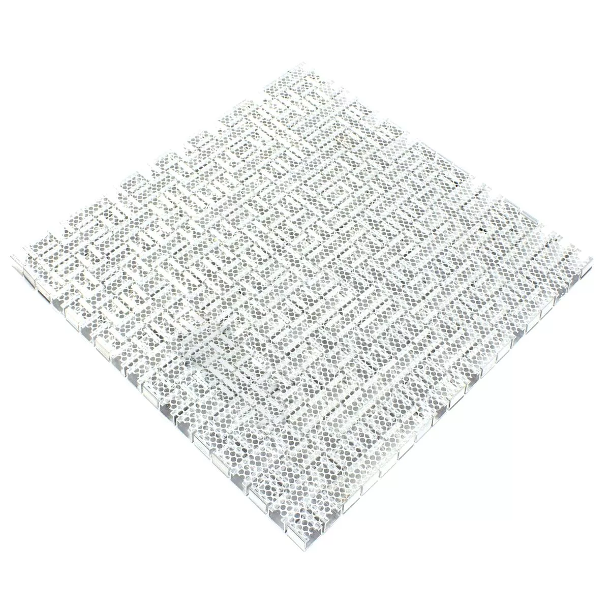 Uzorak Aluminij Metal Mozaik Pločice Montezuma Siva Srebrna Mix