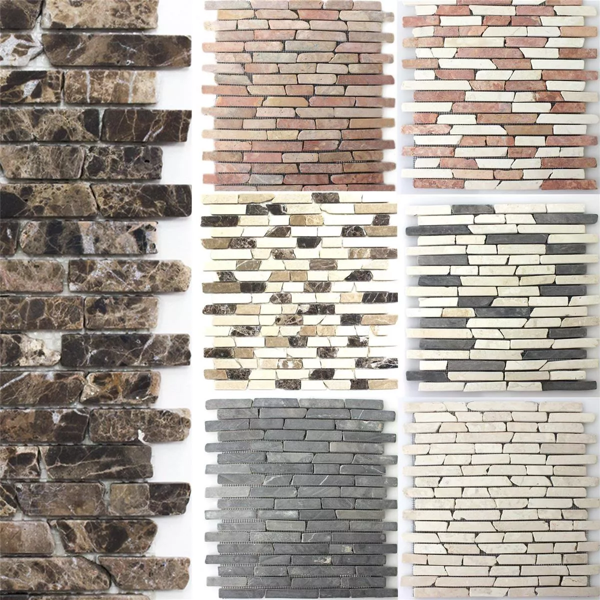 Mozaik Pločice Prirodni Kamen Mramor Bali Bricks