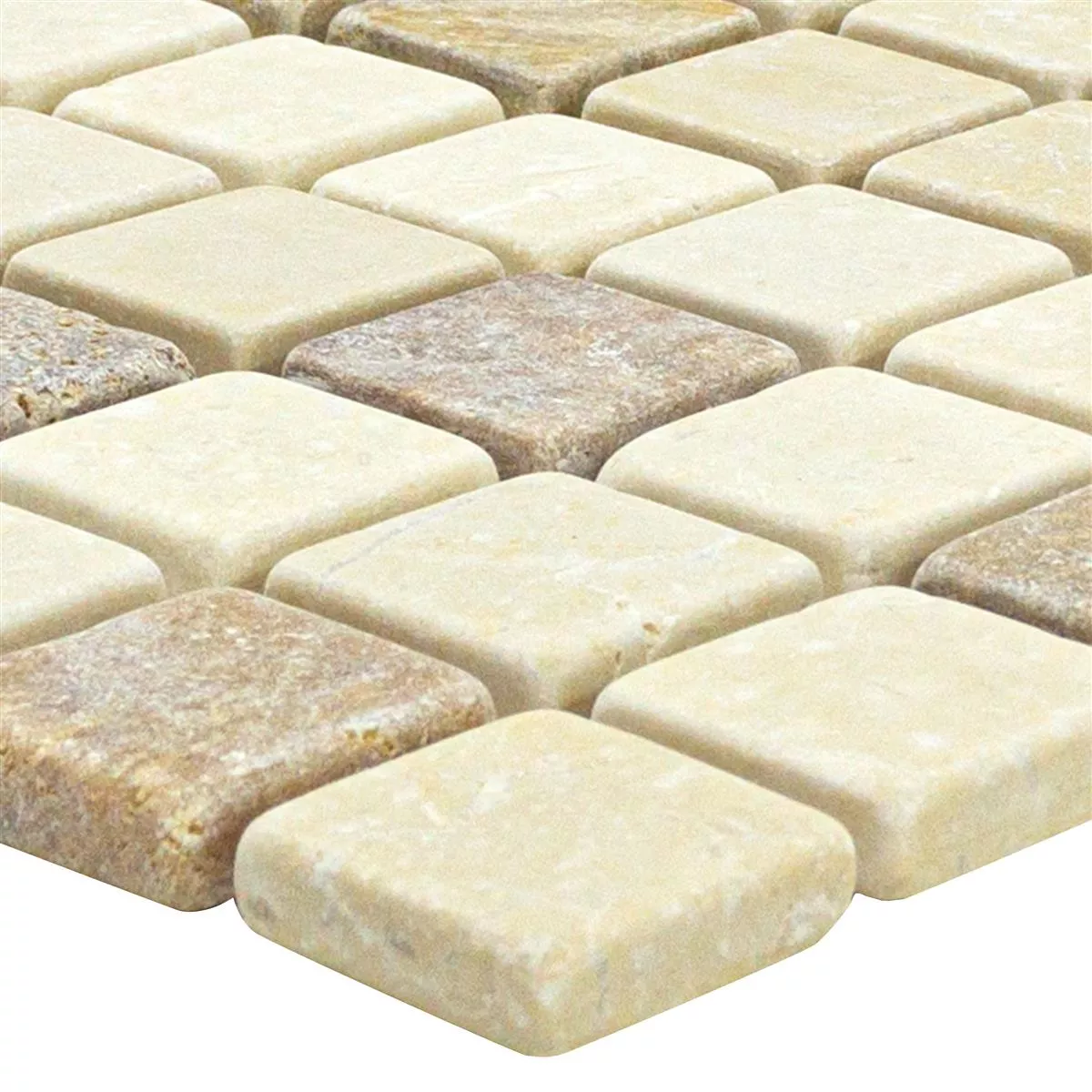 Mramor Mozaik Od Prirodnog Kamena Pločice Lorentes Svjetlosmeđa Mix