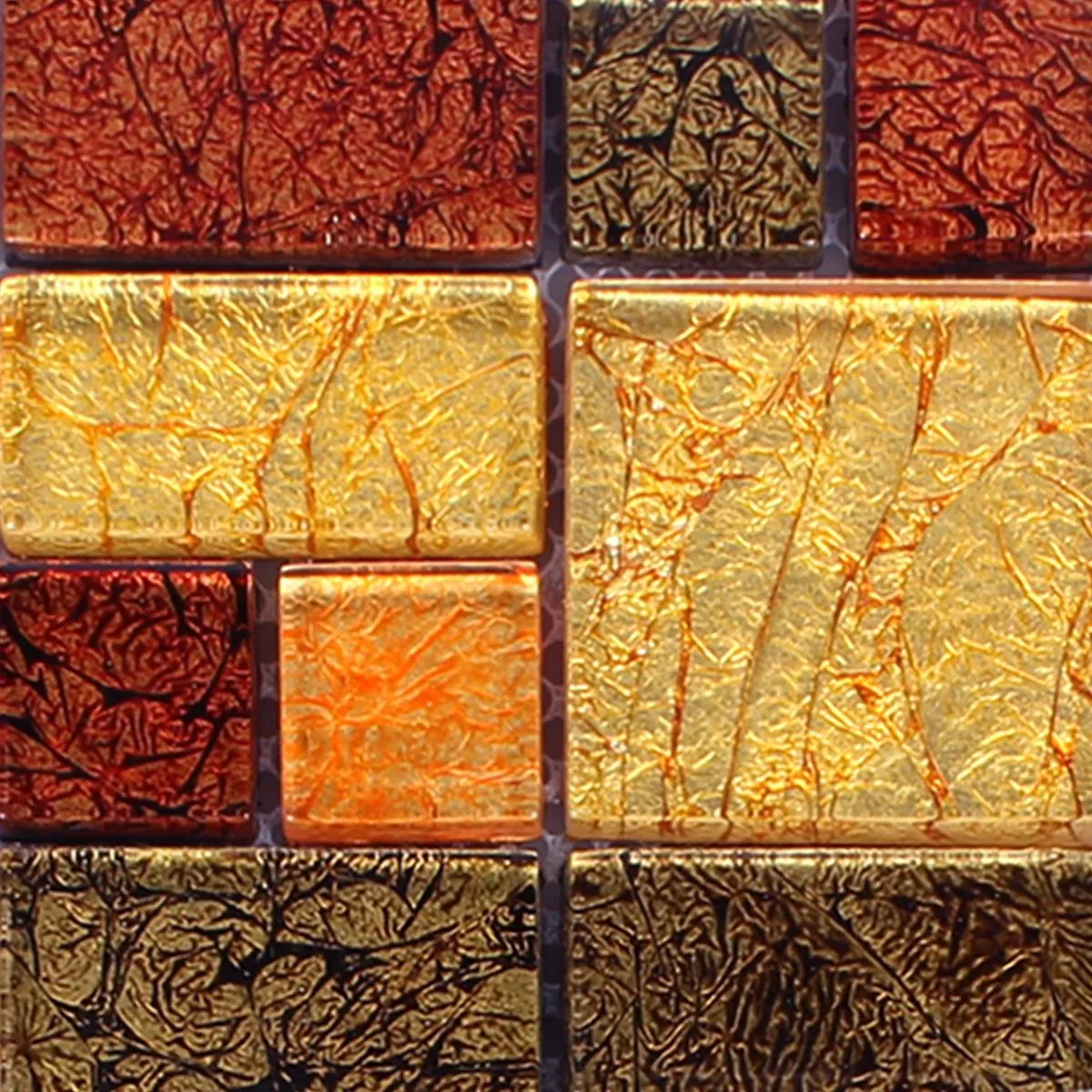 Uzorak Stakleni Mozaik Pločice Curlew Žuta Narančasta ix