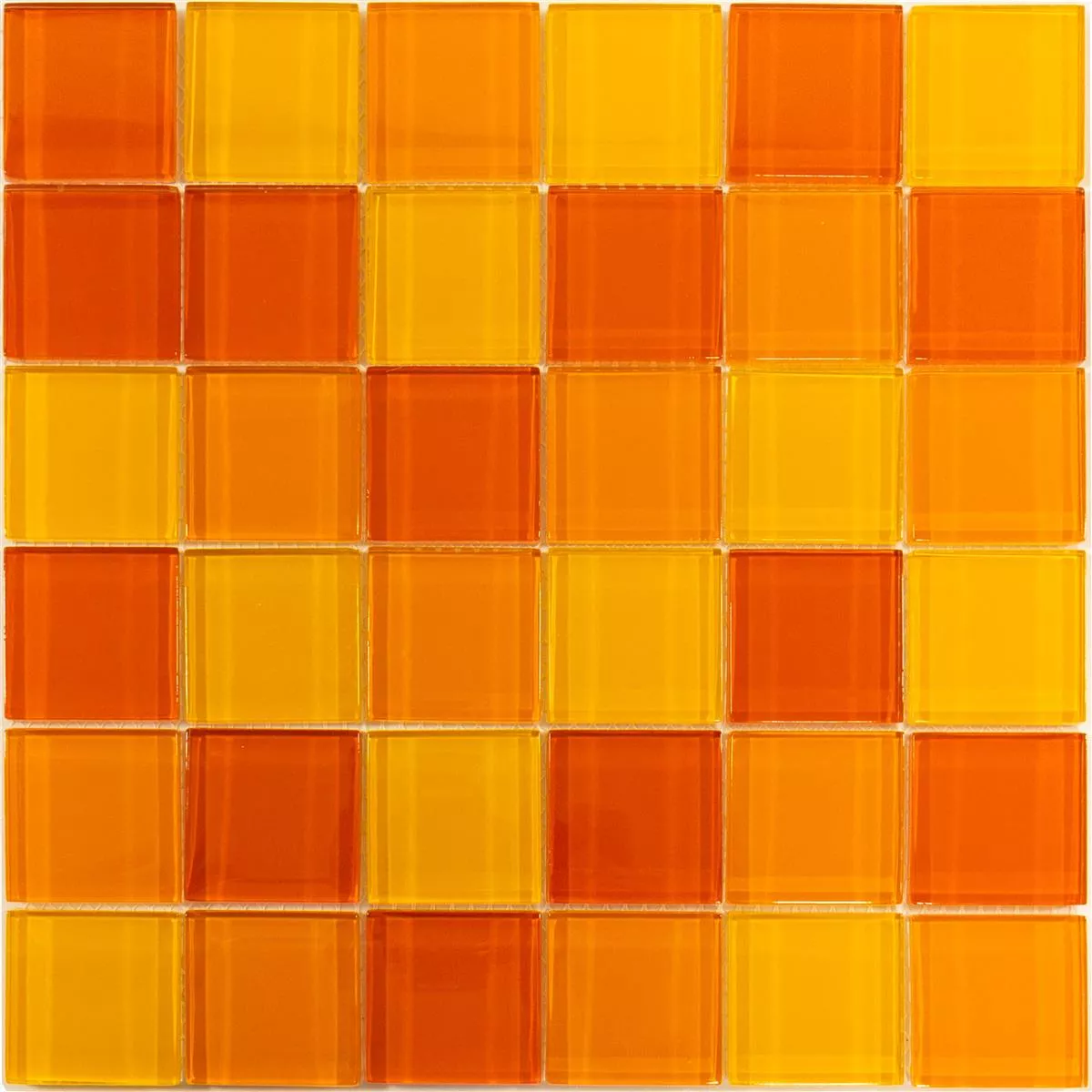 Stakleni Mozaik Pločice Glasgow Narančasta Mix
