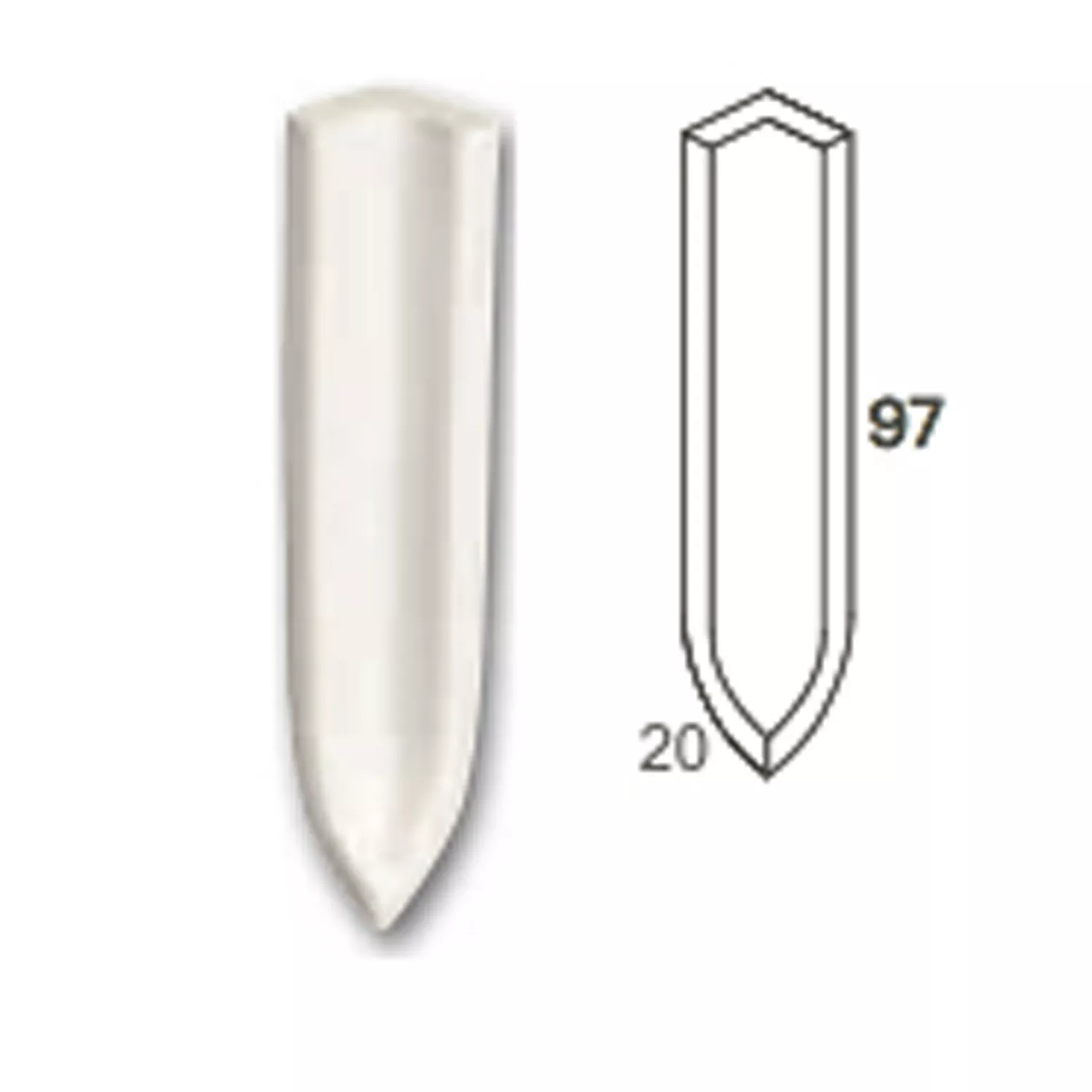 Unutarnji Kut Sitno Zrno Pločica Antracit 10x2cm Unutarnji Kut Sitno Zrno Pločica Antracit 10x2cm