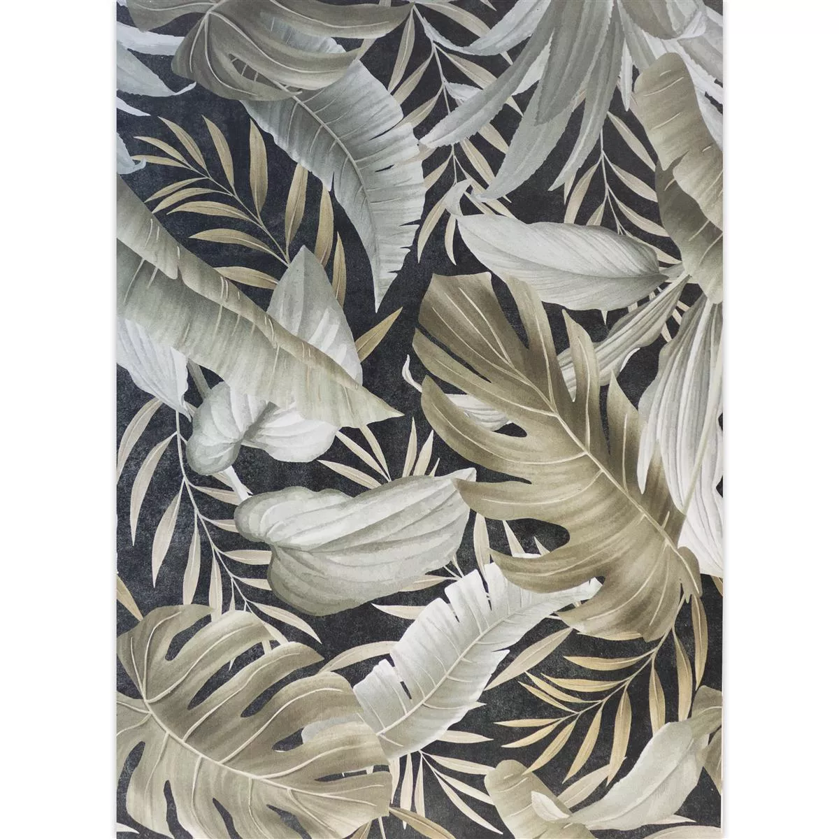 Zidne Pločice Honolulu Floral 60x120cm Crna