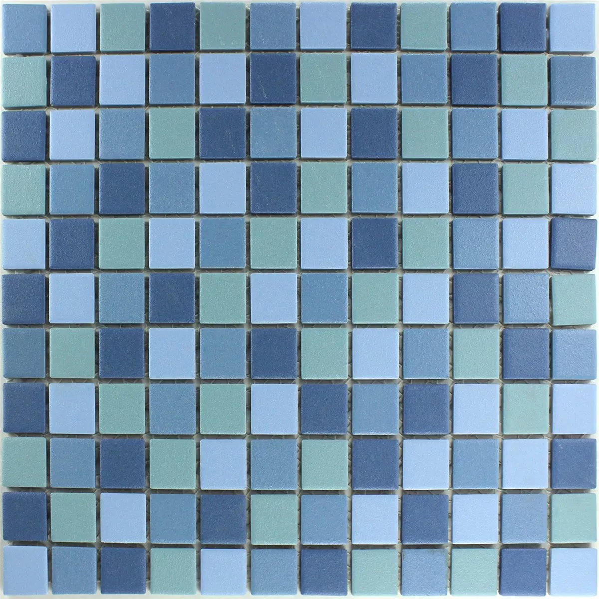 Uzorak Mozaik Pločice Keramika Protuklizan Plava Mix