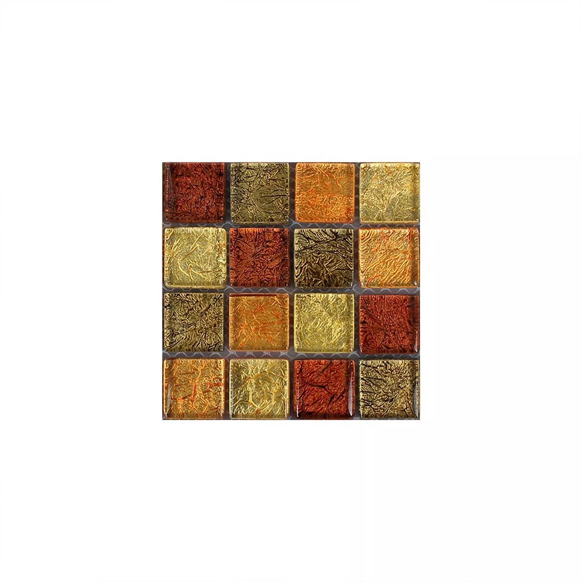 Uzorak Stakleni Mozaik Pločice Curlew Žuta Narančasta 