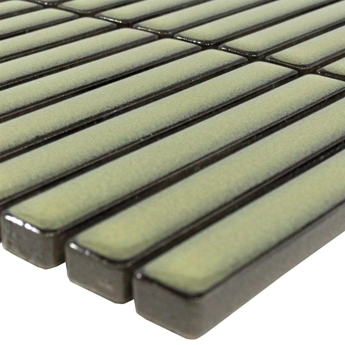Mozaik Pločice Wallachia Zelena Sjajne 12x92x8 mm